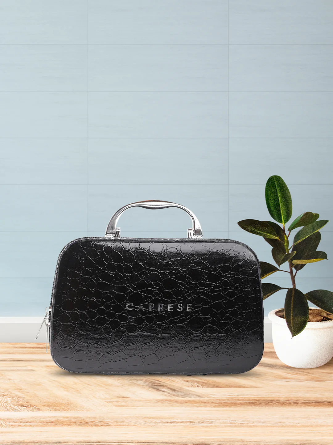 Caprese Cortney Small Black Vanity Case - Image 3