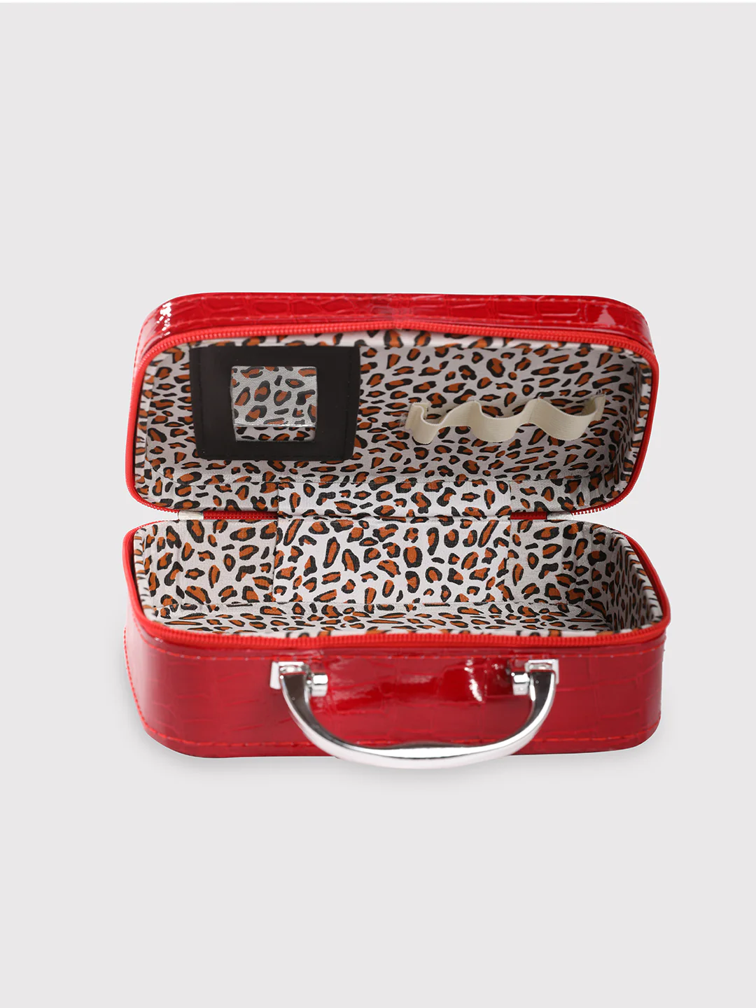 Caprese Cortney Small Maroon Vanity Case - Image 9