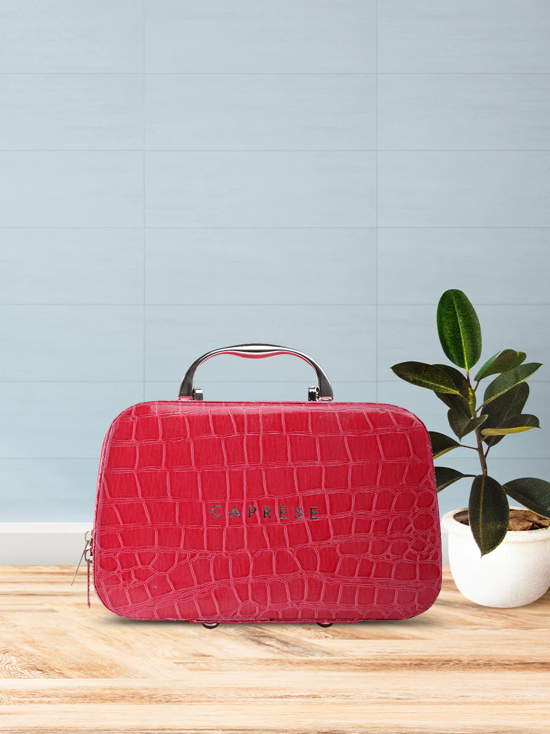Caprese Cortney Small Pink Vanity Case - Image 2