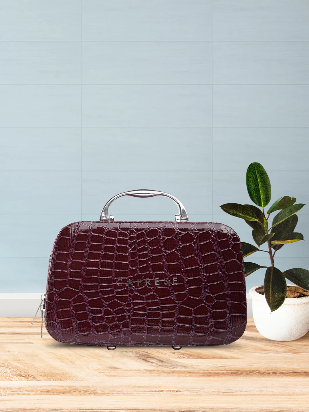 Caprese Cortney Small Purple Vanity Case - Image 2