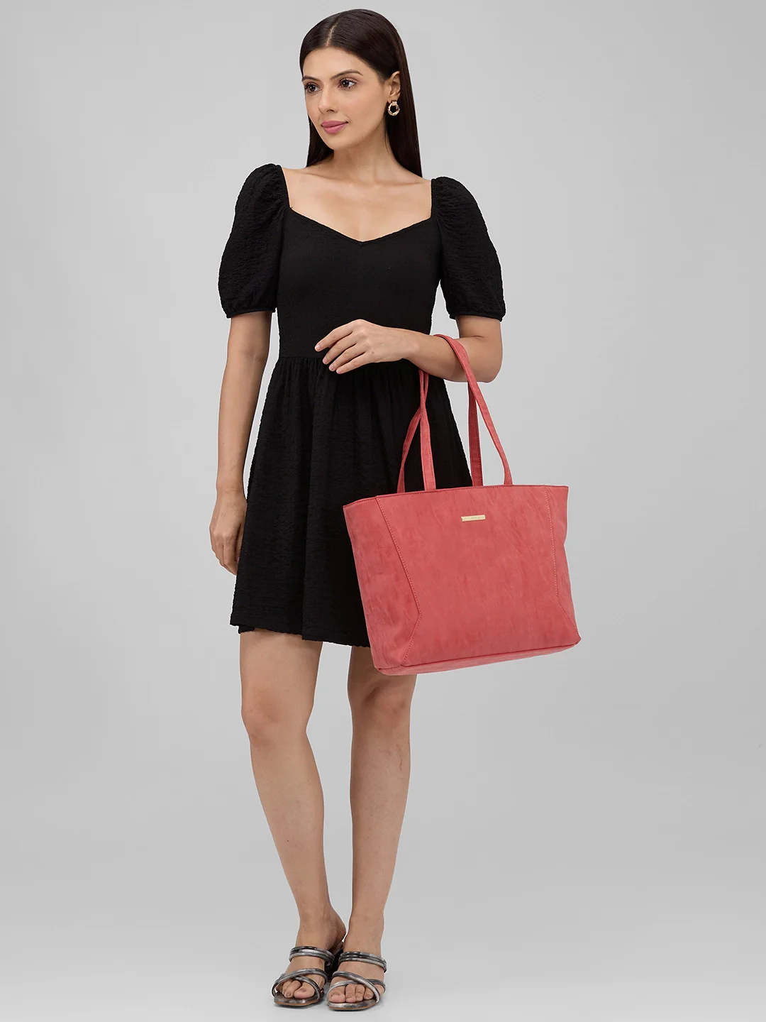 Caprese Covey Large Deep Red Tote Bag - Image 2