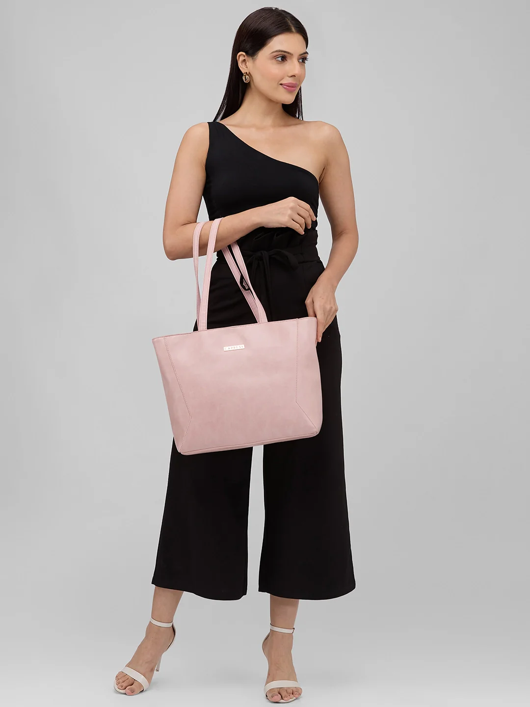 Caprese Covey Large Powder Pink Tote Bag - Image 2