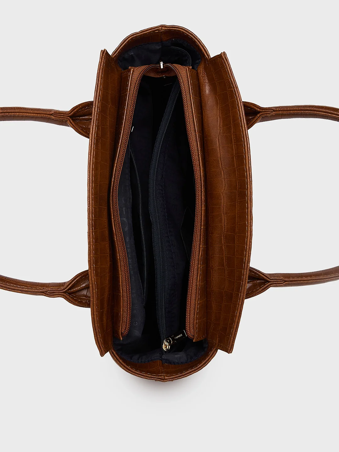 Caprese Cristina Medium Brown Satchel Bag - Image 8