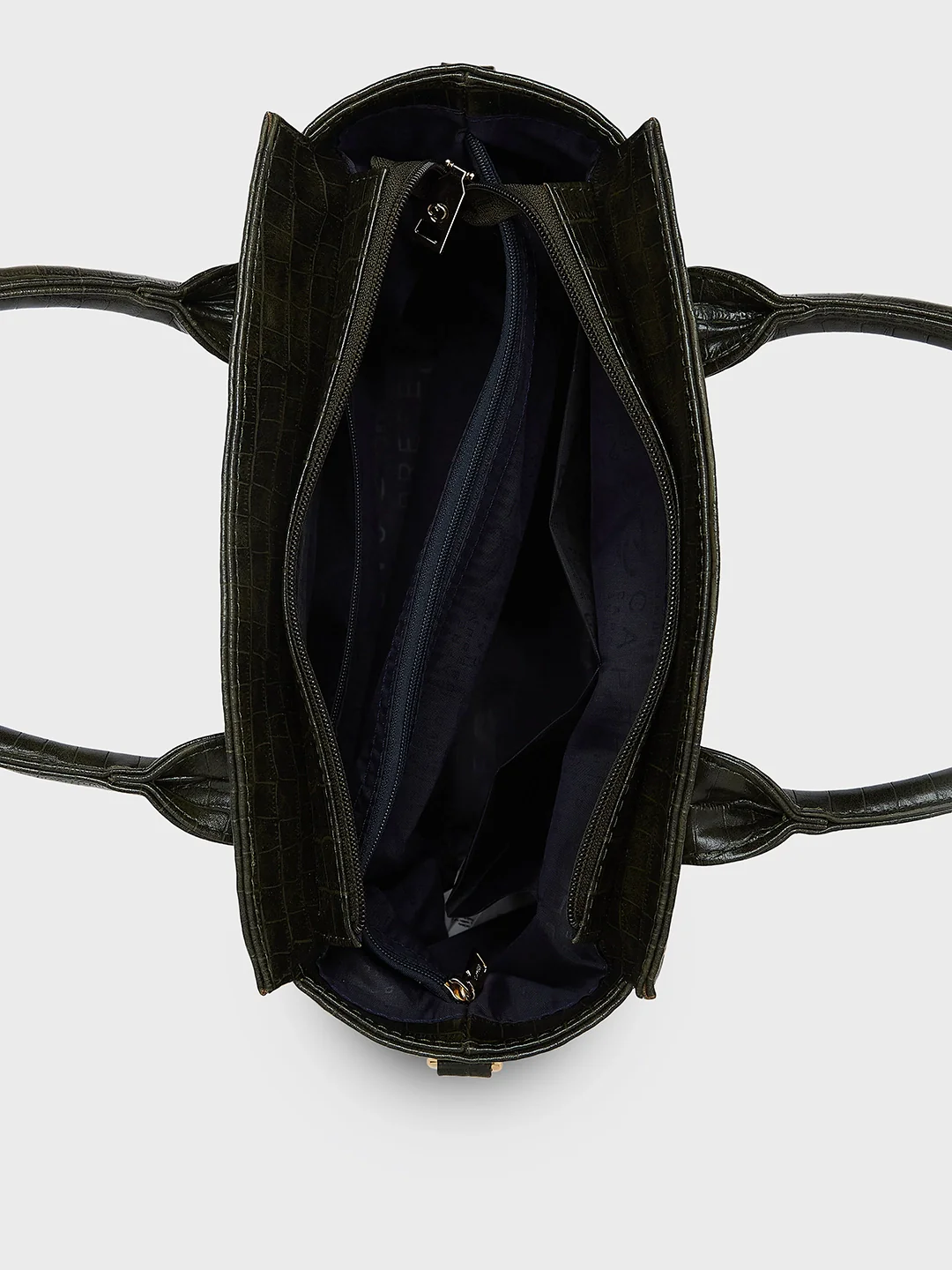 Caprese Cristina Medium Green Satchel Bag - Image 8