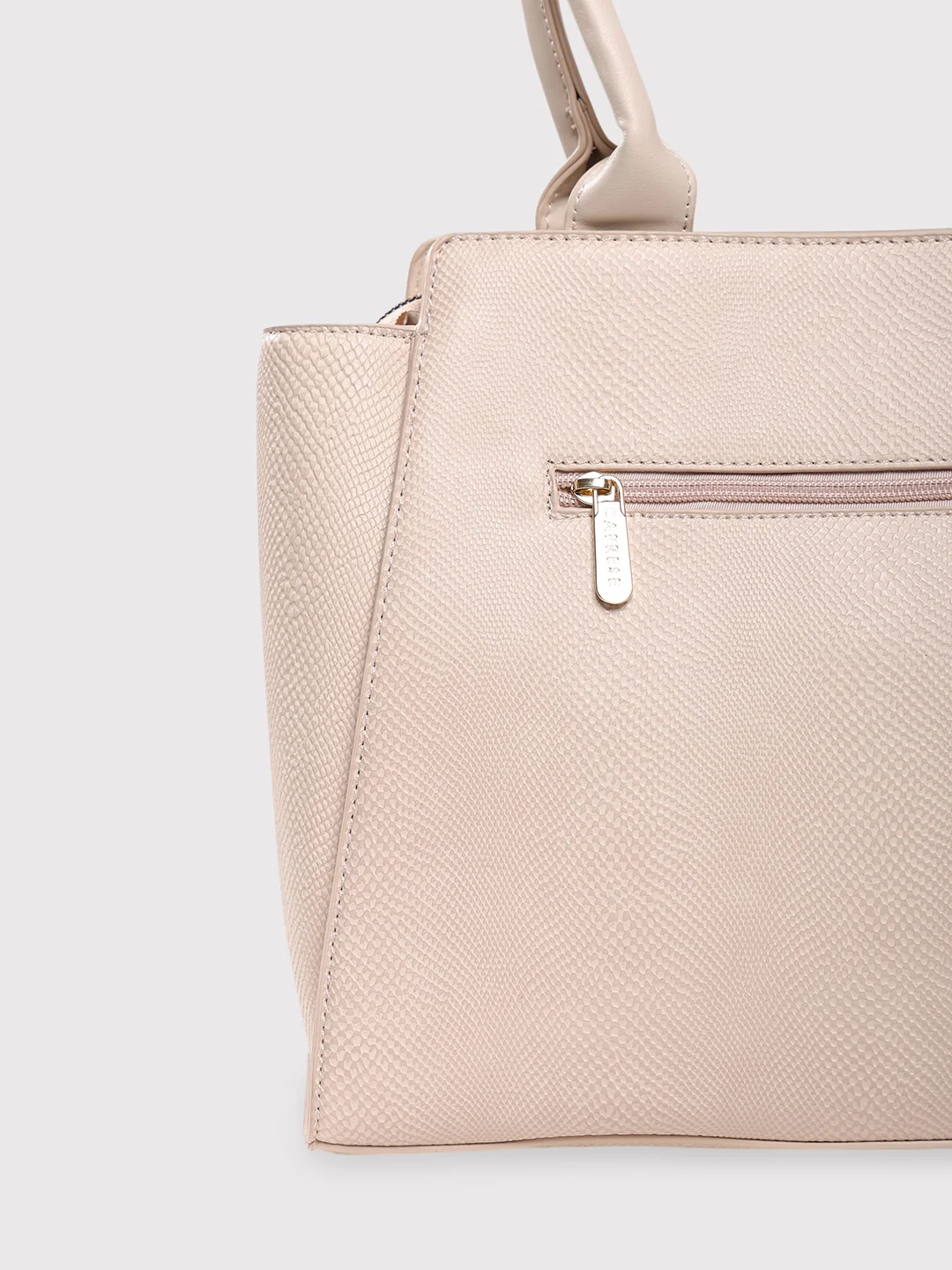 Caprese Dakota Large Beige Satchel Bag - Image 11