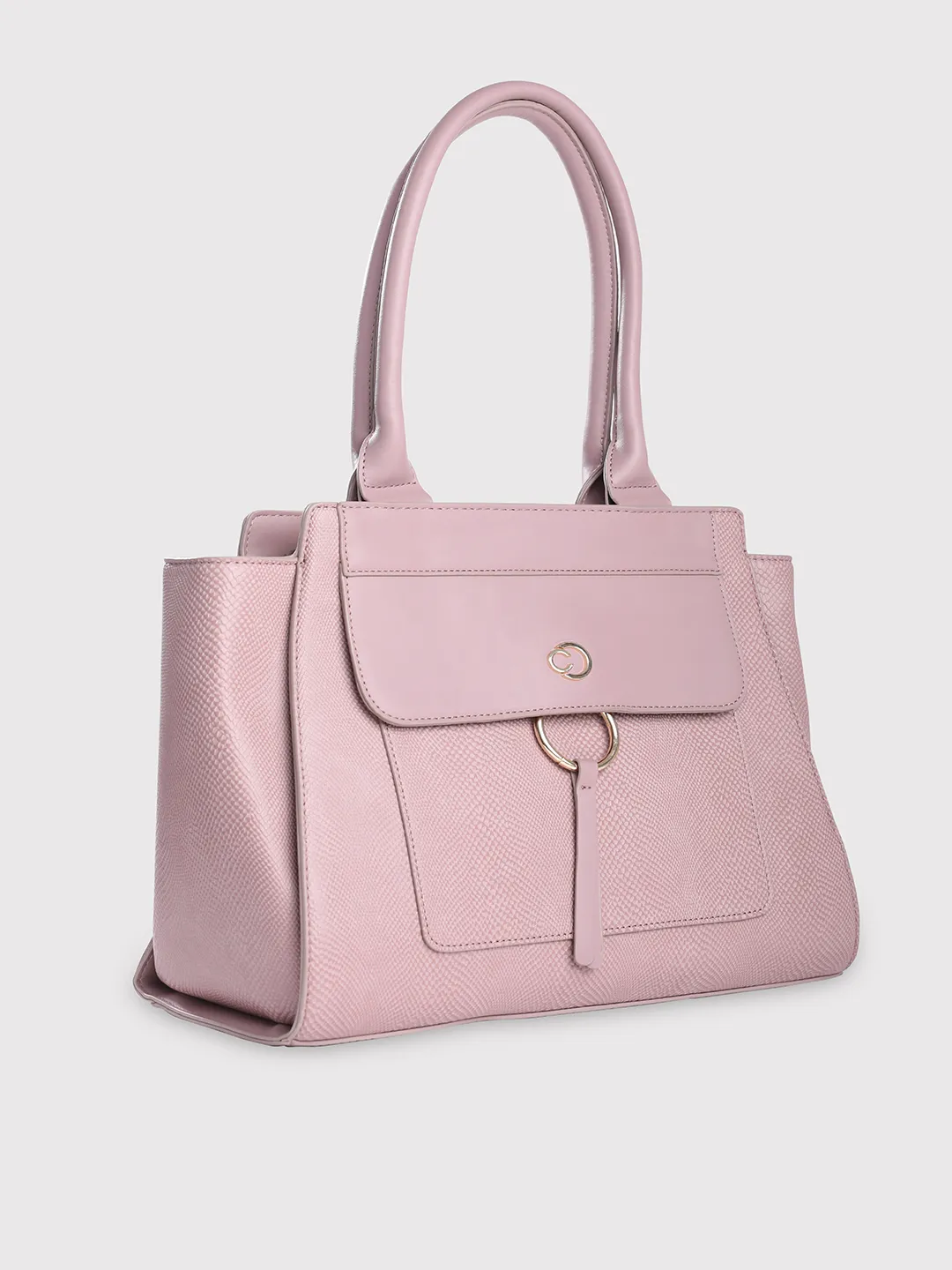 Caprese Dakota Large Mauve Satchel Bag - Image 3