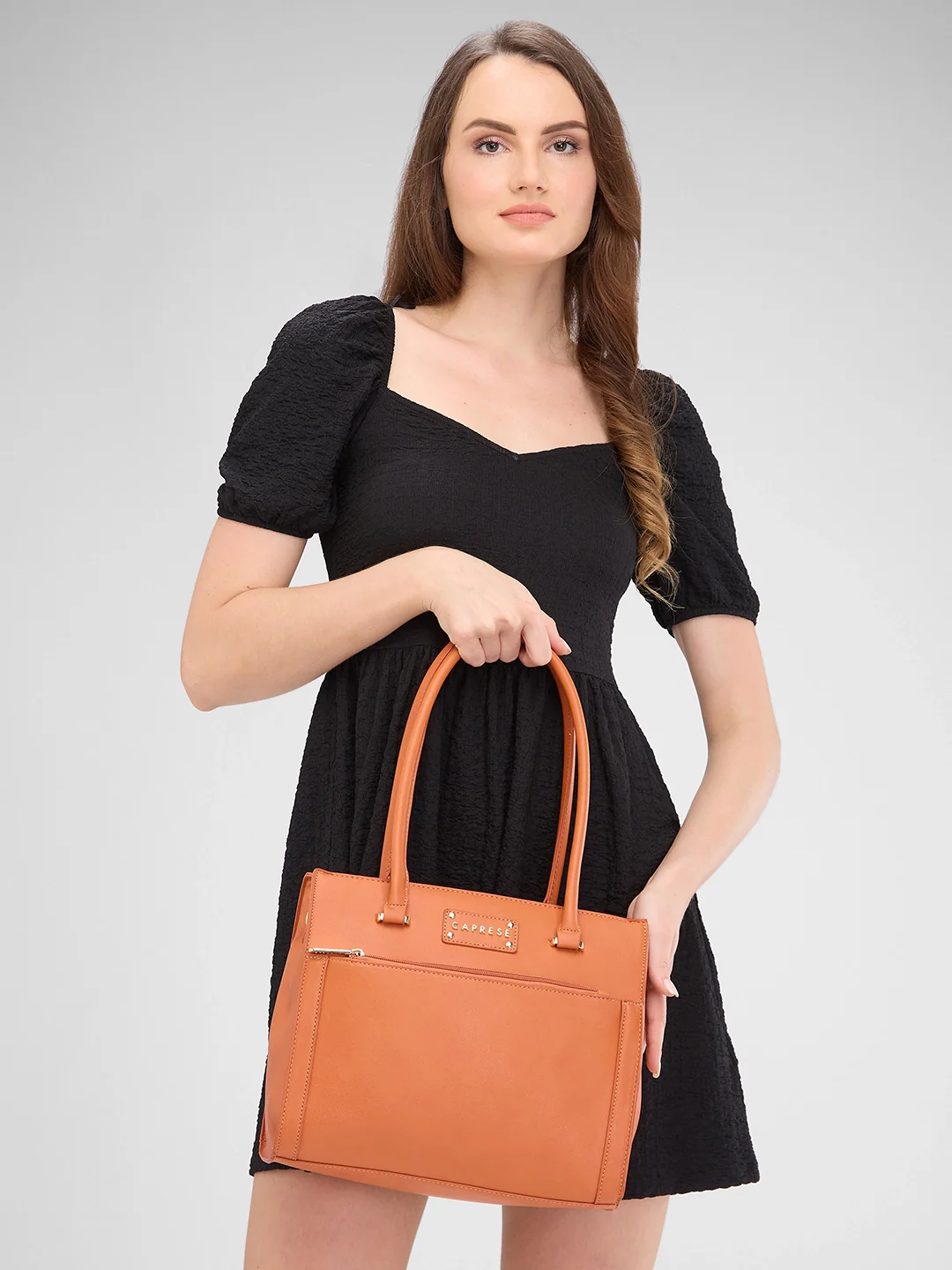 Caprese Dakota Medium Terra Satchel Bag - Image 12