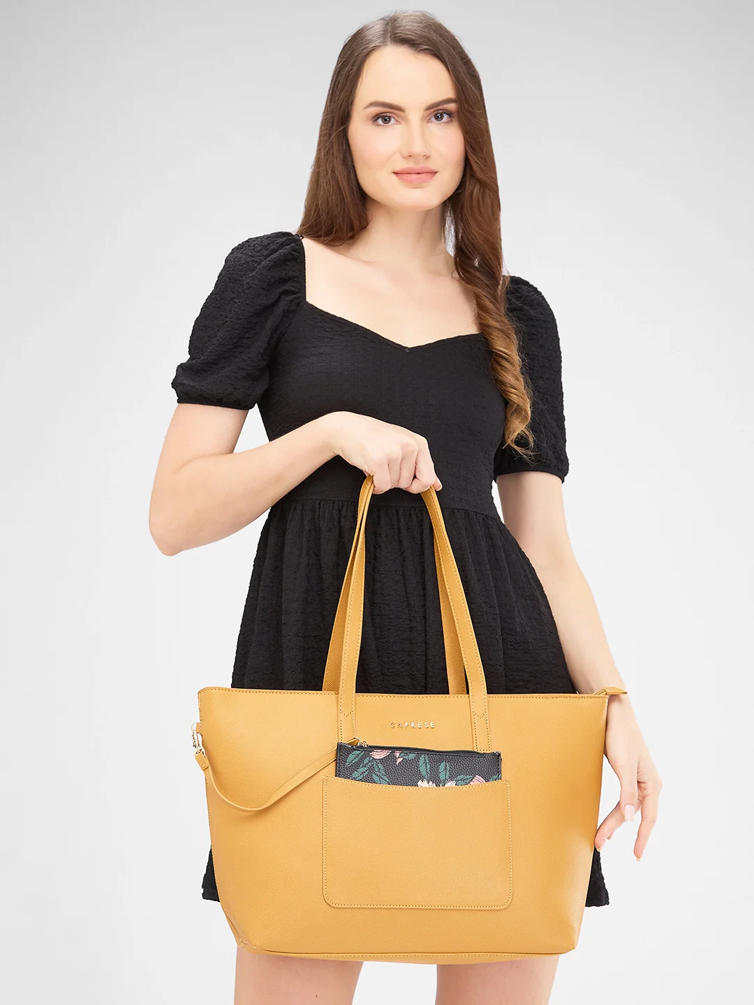 Caprese Daphny Large Yellow Tote Bag - Image 12
