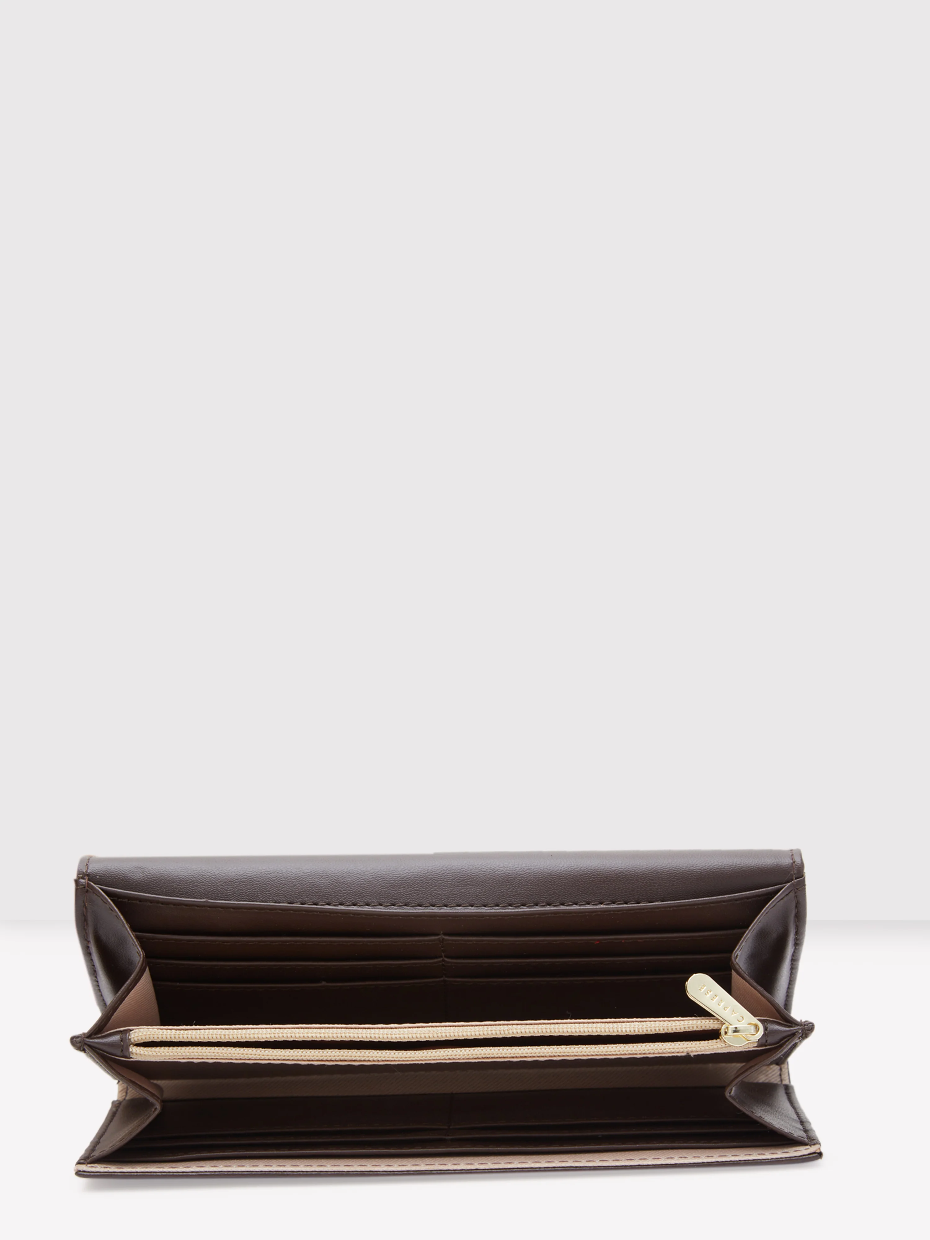 Caprese Dara Medium Brown Flap Wallet - Image 8
