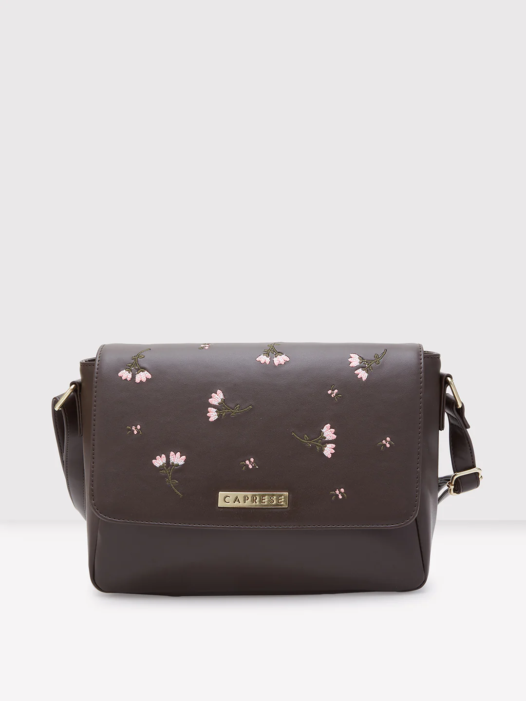 Caprese Dara Large Brown Sling Bag