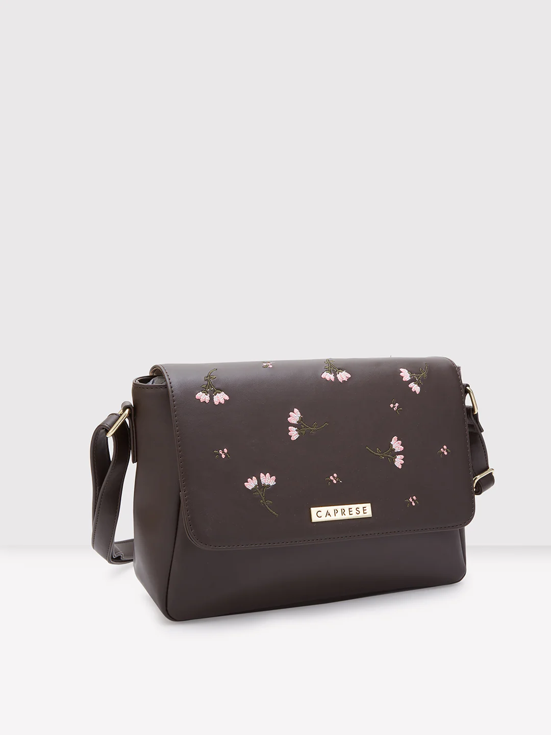 Caprese Dara Large Brown Sling Bag - Image 5