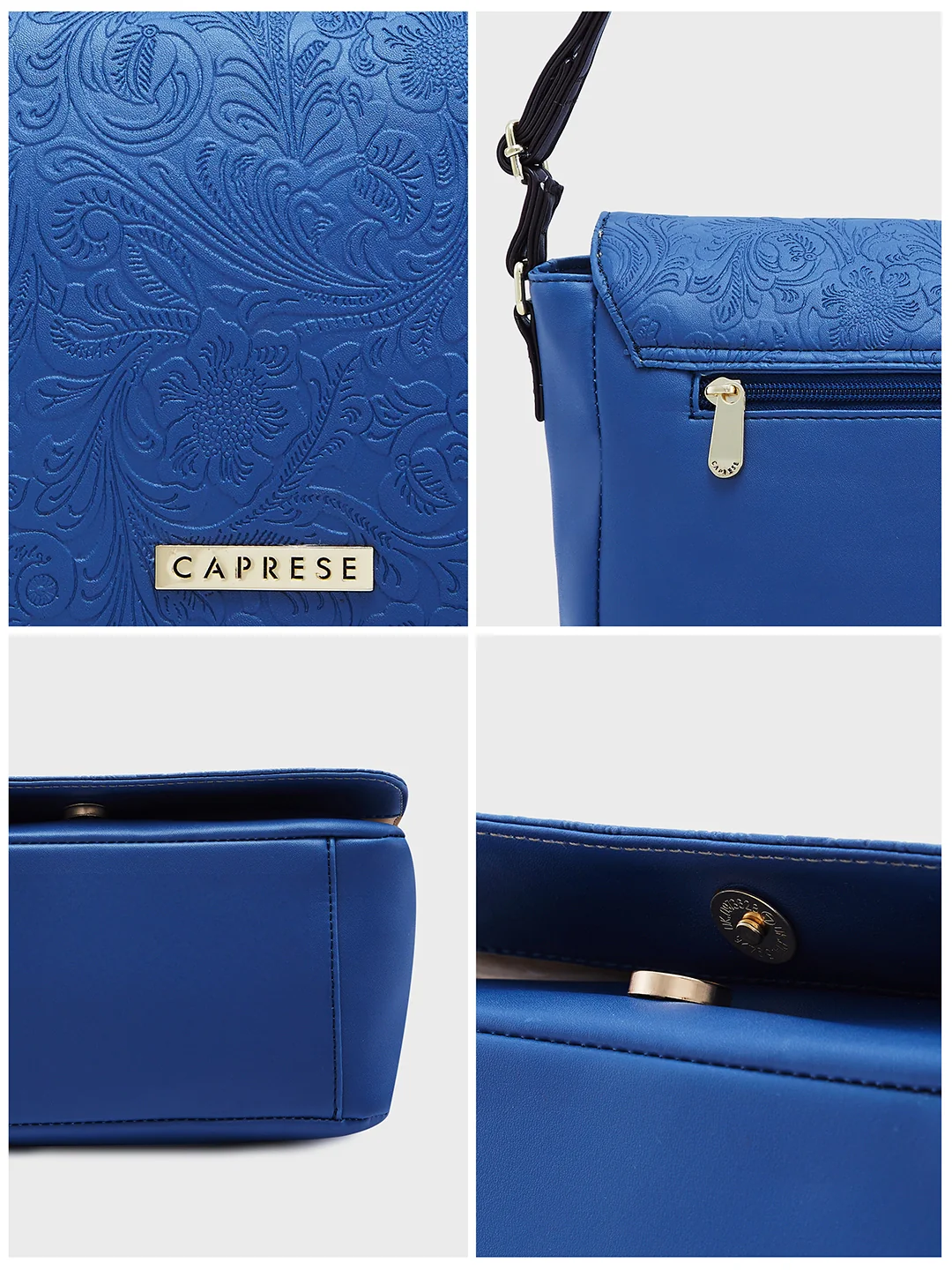 Caprese Daria Medium Blue Sling Bag - Image 8