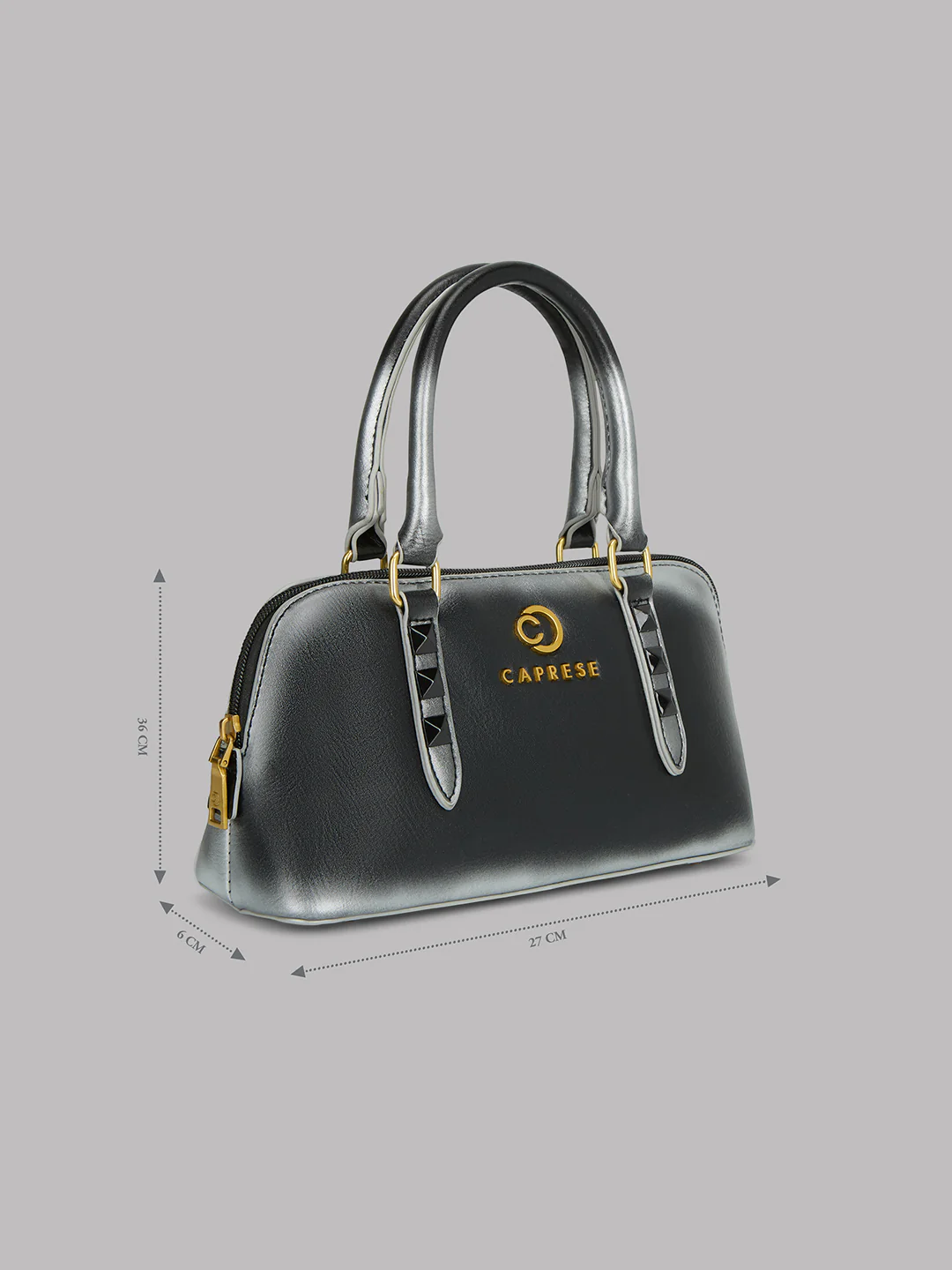 Caprese Dee Small Black Satchel - Image 16