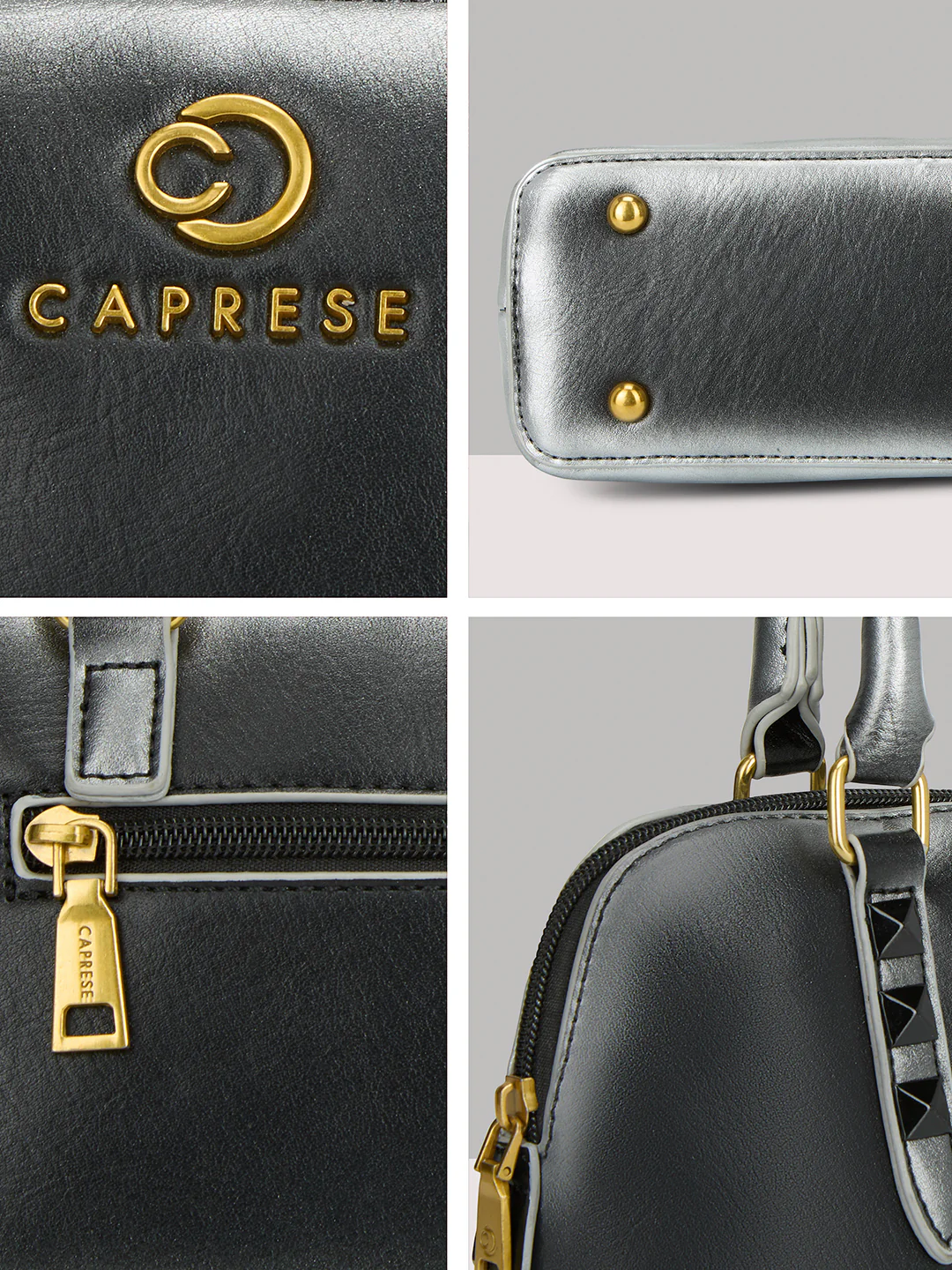 Caprese Dee Small Black Satchel - Image 9