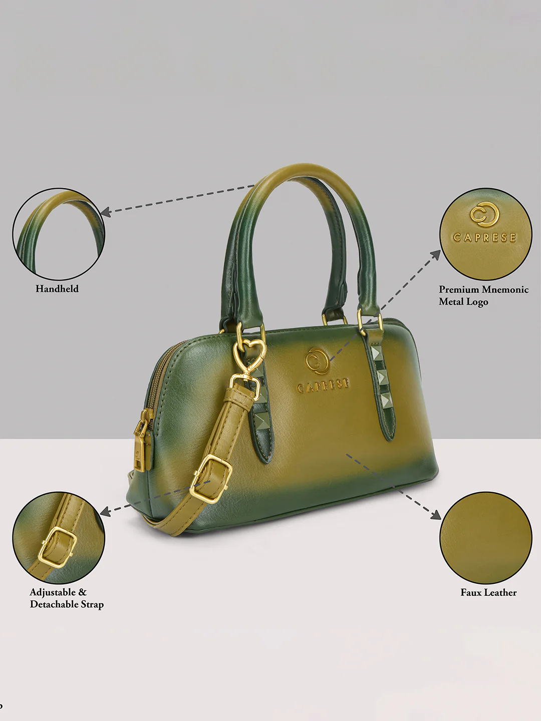 Caprese Dee Small Dill Green
 Satchel - Image 15