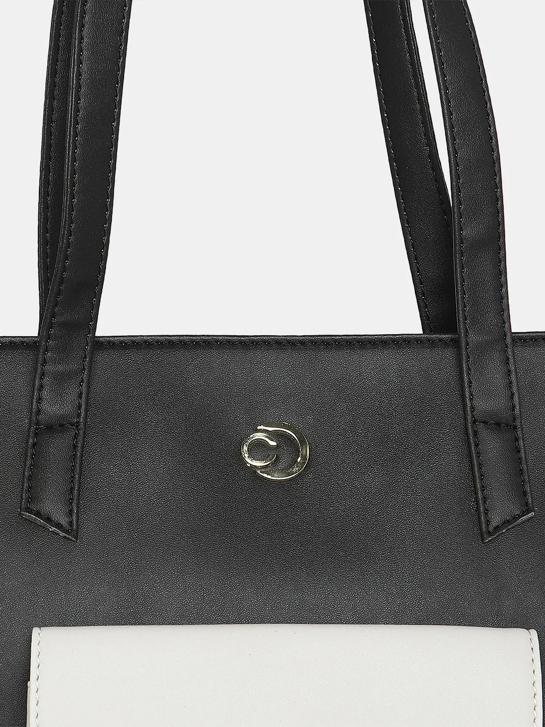 Caprese Destin Medium Black Tote Bag - Image 8