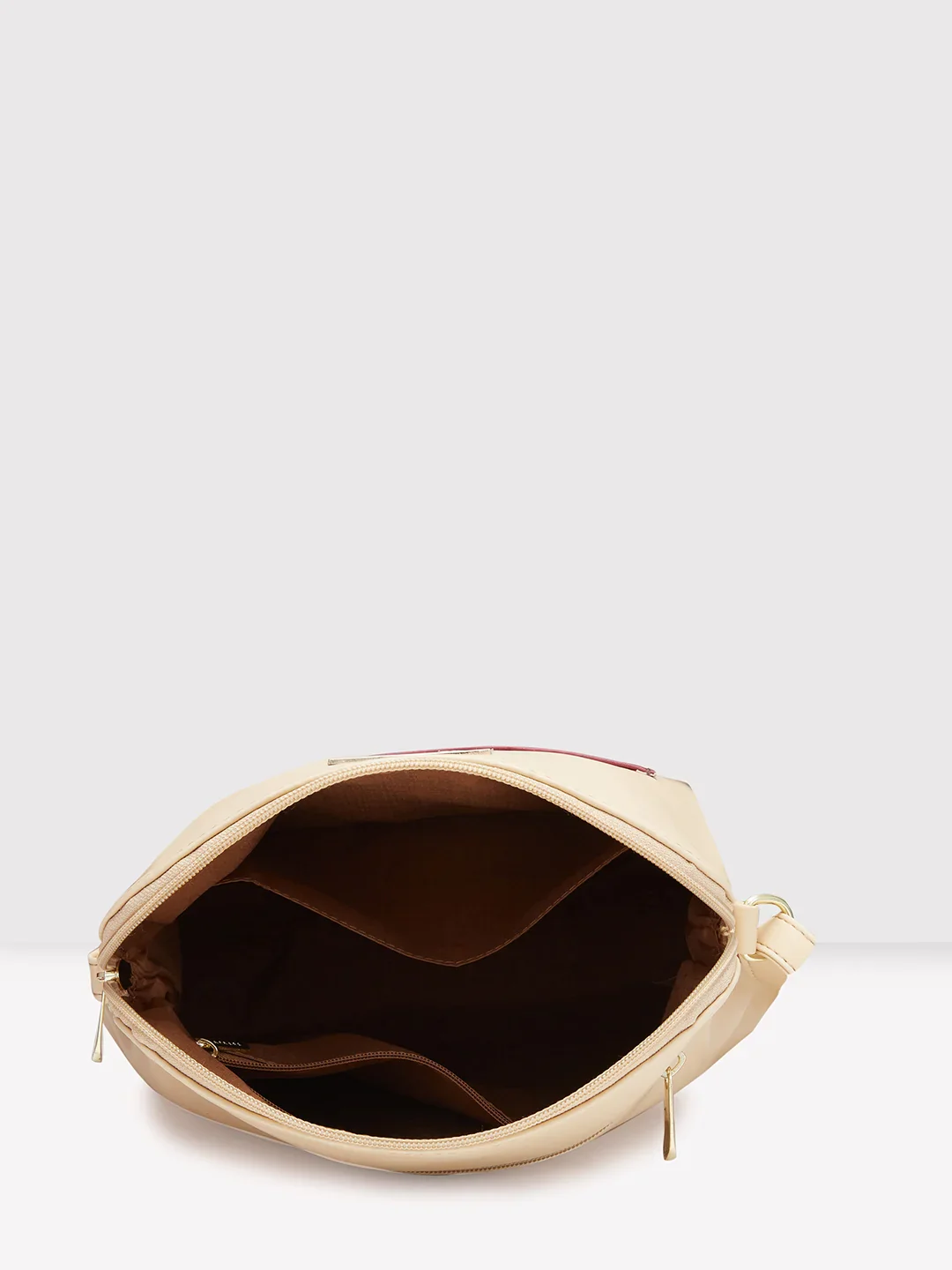Caprese Destin Small Beige Sling Bag - Image 9