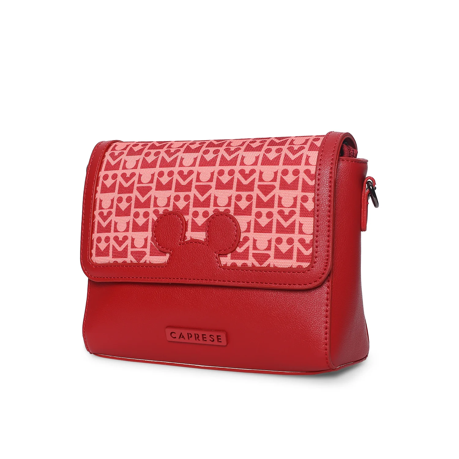 Caprese Disney Inspired Printed Mickey Medium Red Sling Bag - Image 5