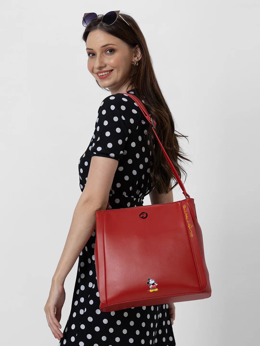 Caprese Disney Inspired Mickey Mouse Large Red Crossbody Bag - Image 2