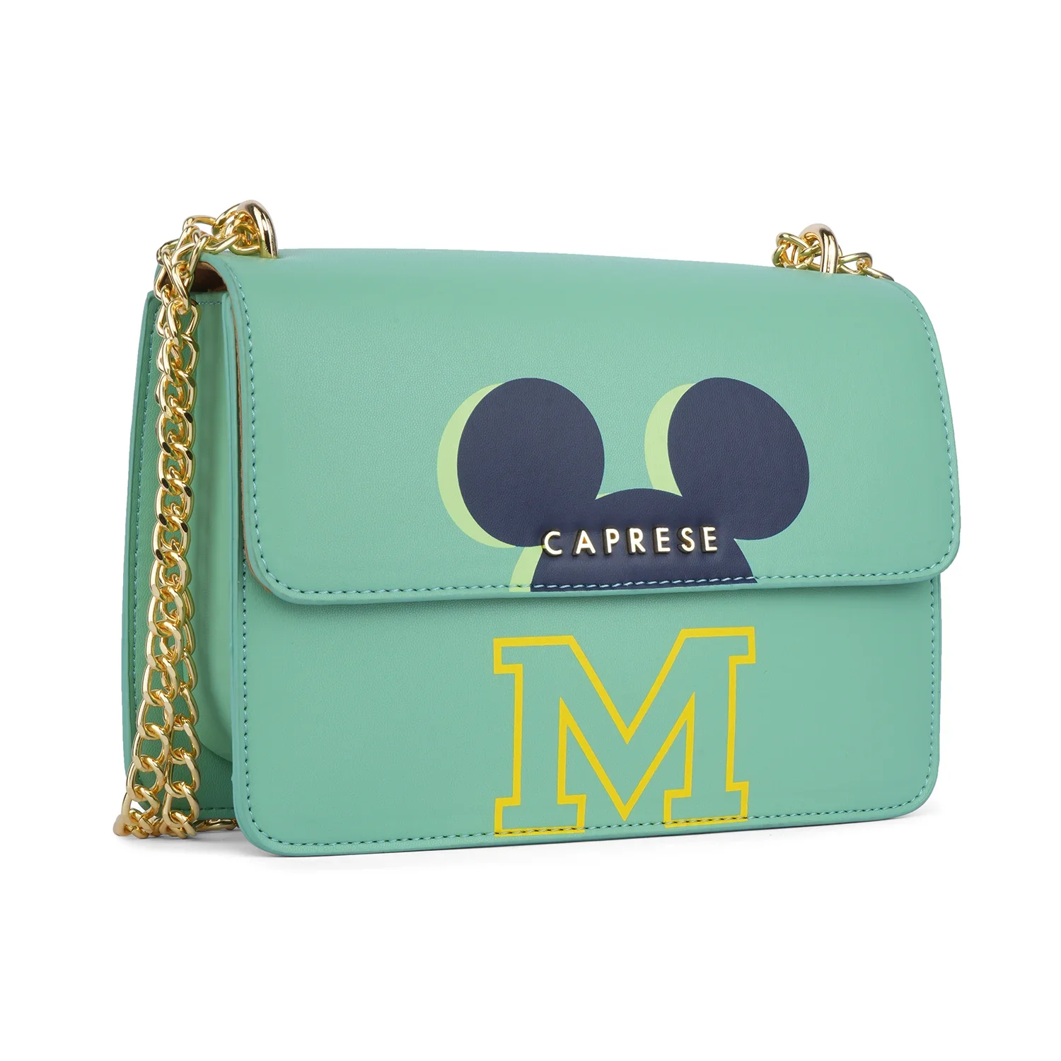 Caprese Disney Inspired Mickey Mouse Medium Mint Sling Bag - Image 2