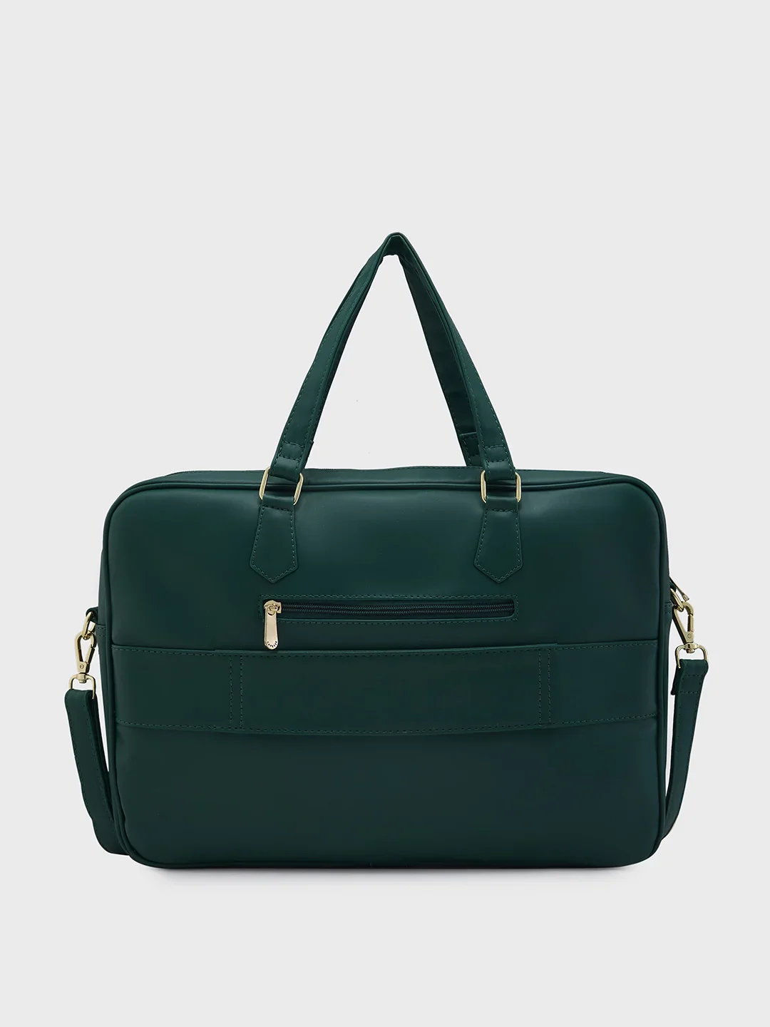 Caprese Dora Large Dark Green Laptop Bag - Image 4