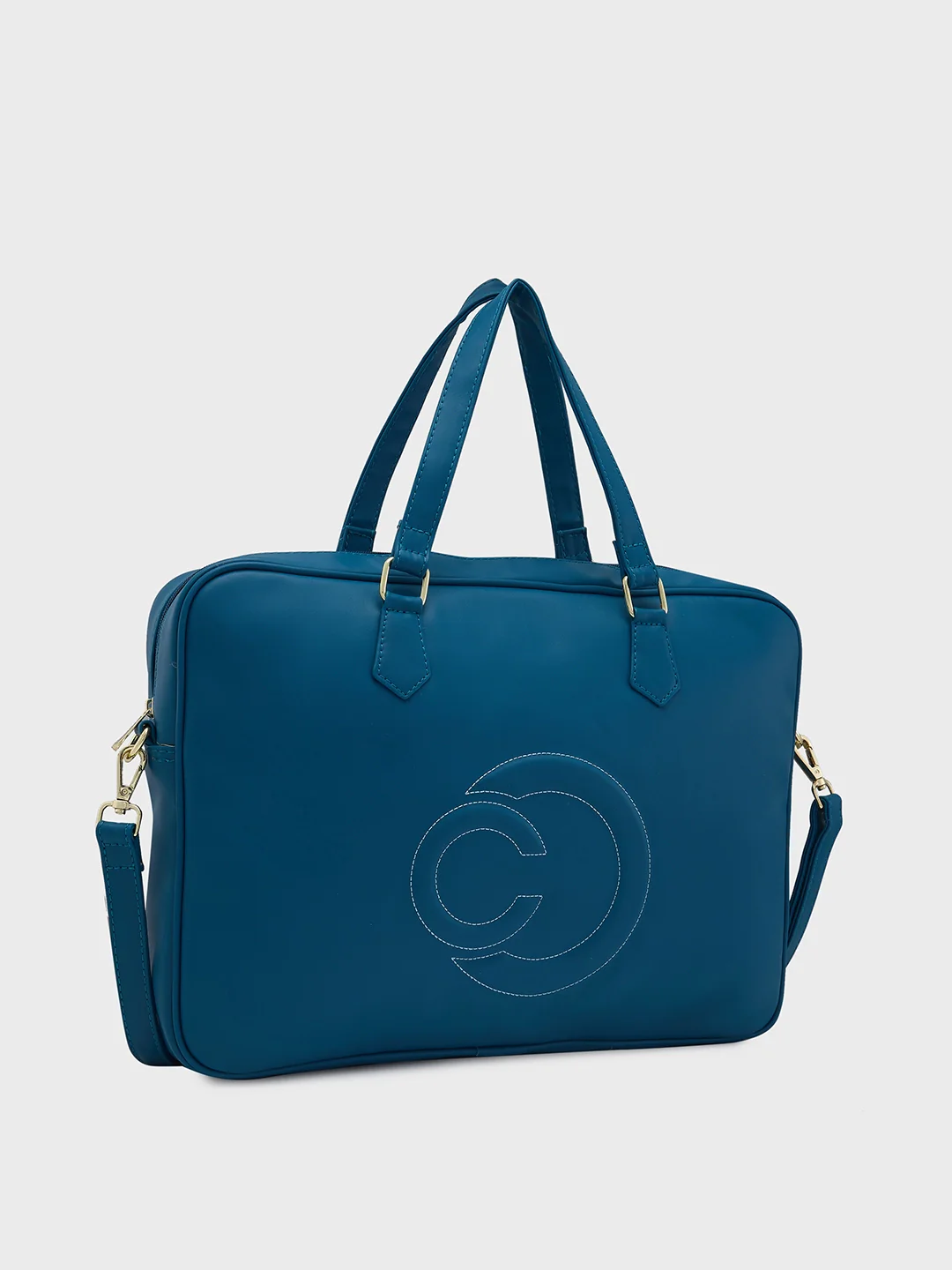 Caprese Dora Large Teal Laptop Bag - Image 5