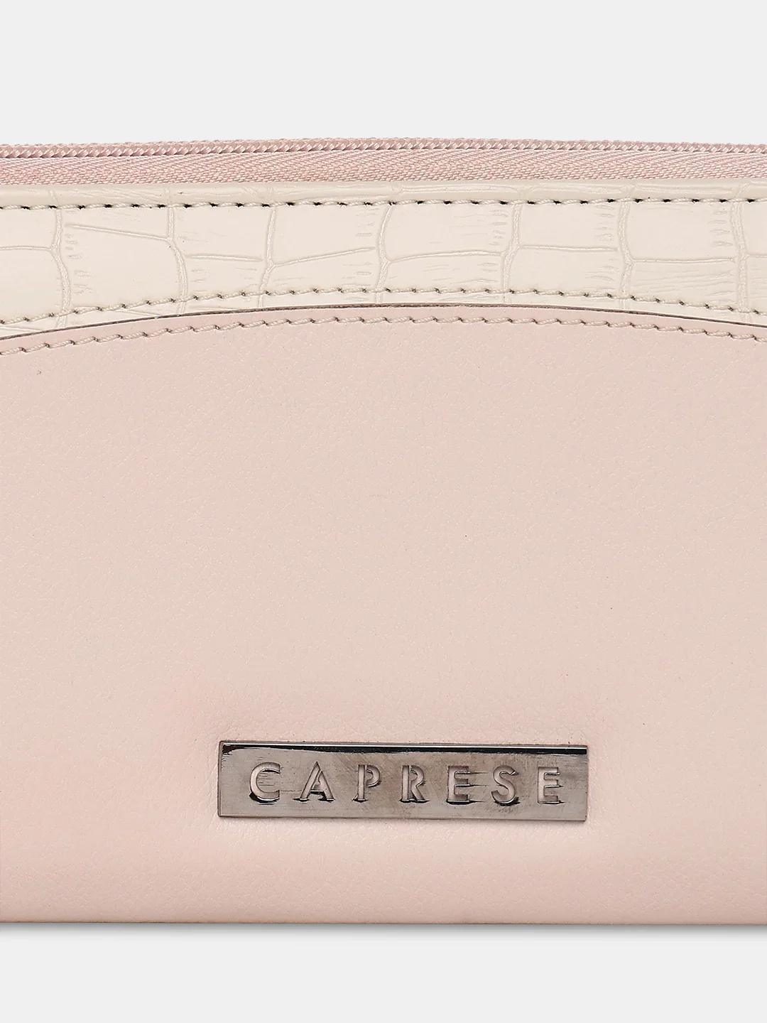 Caprese Dorrita Medium Dull Pink Zip Around Wallet - Image 3