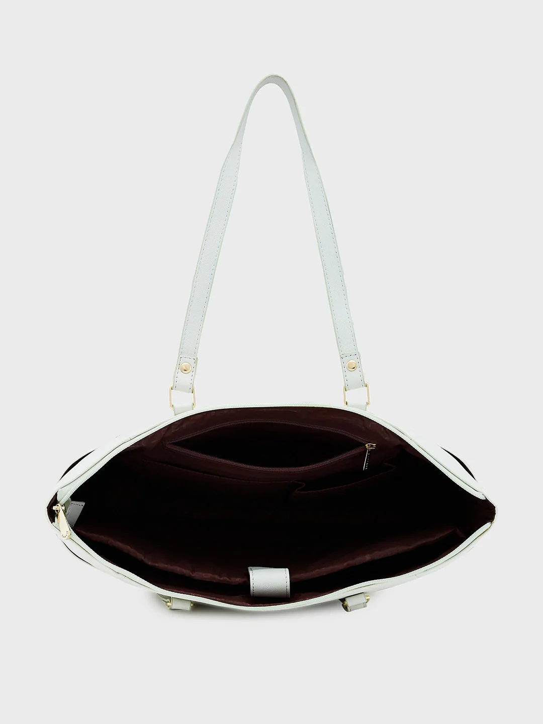 Caprese Eleana Large Off White Laptop Tote Bag - Image 10
