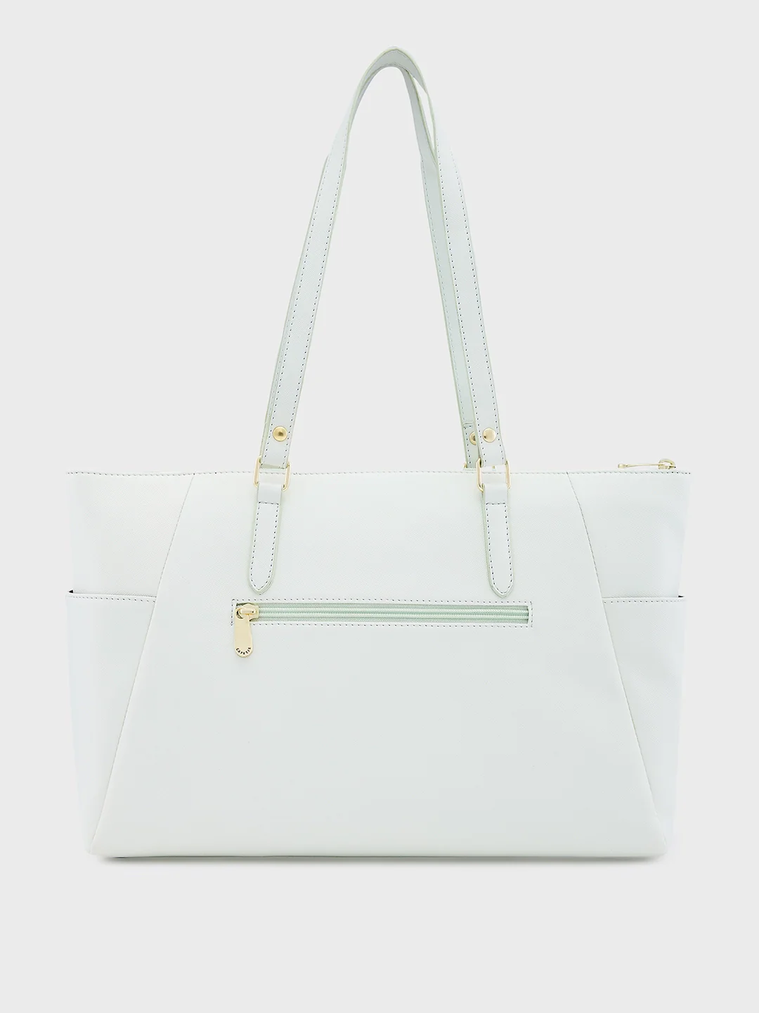 Caprese Eleana Large Off White Laptop Tote Bag - Image 4