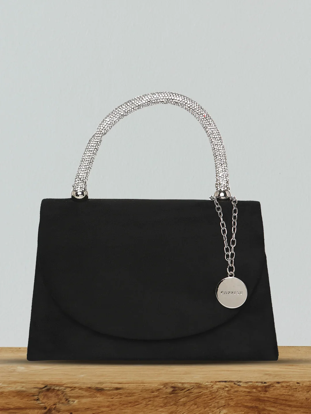 Caprese Elena Small Black Clutch - Image 2