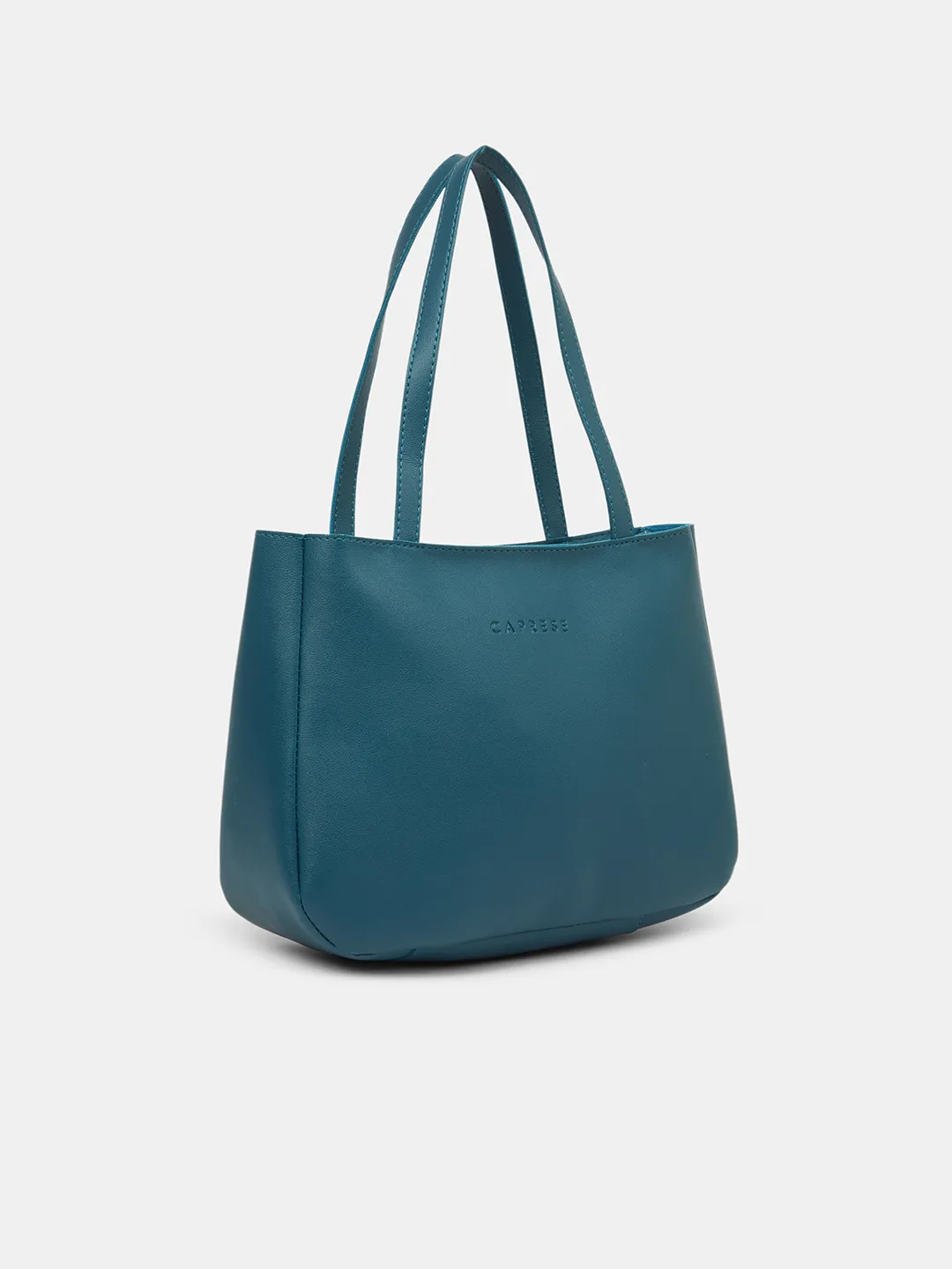 Caprese  Elena Medium Teal Blue Satchel Bag - Image 3