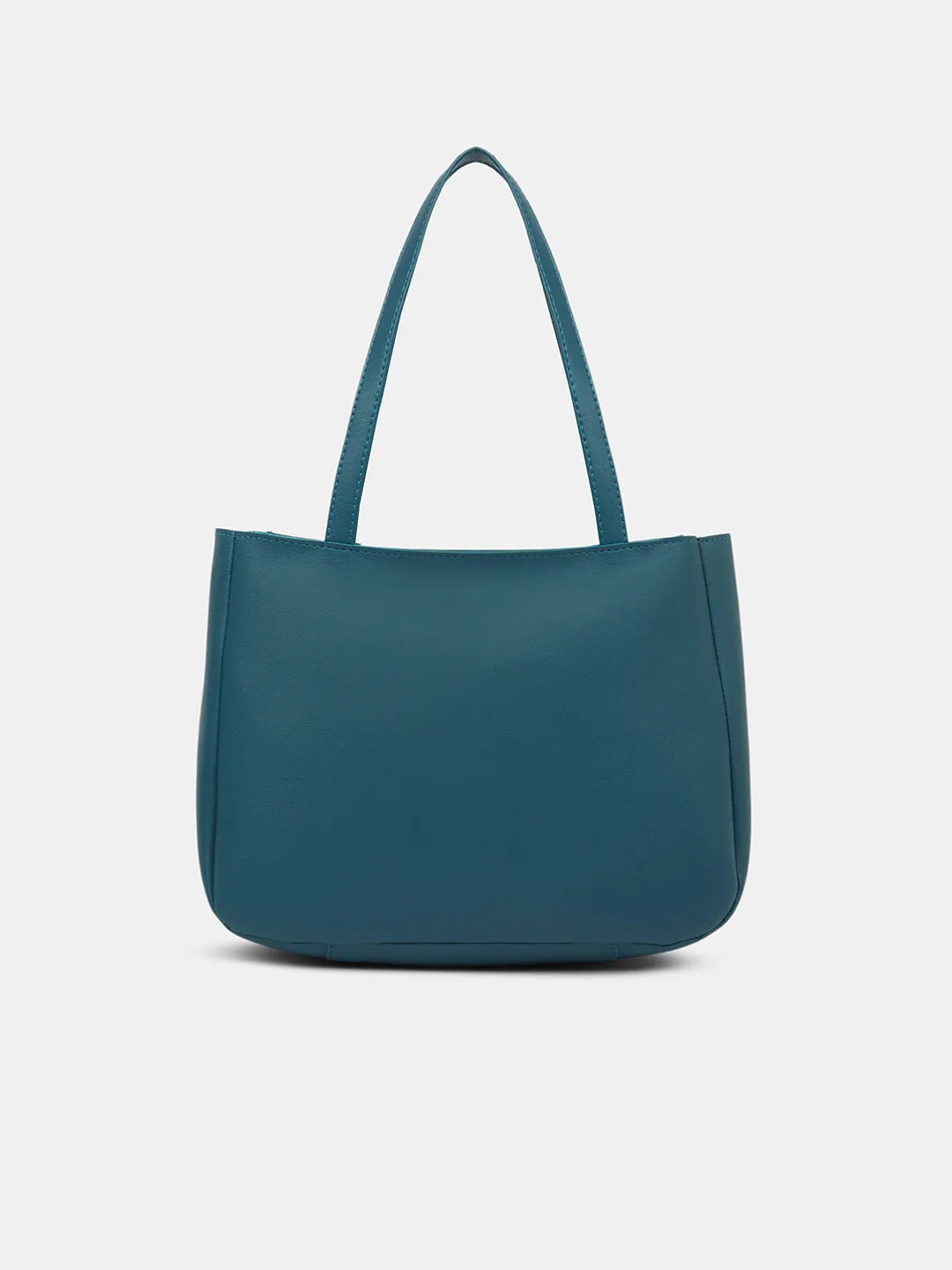 Caprese  Elena Medium Teal Blue Satchel Bag - Image 4