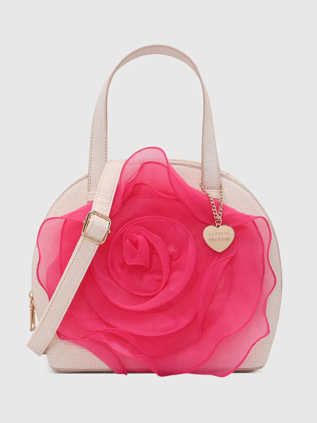Caprese Ella Medium Fuchsia Satchel Bag - Image 11