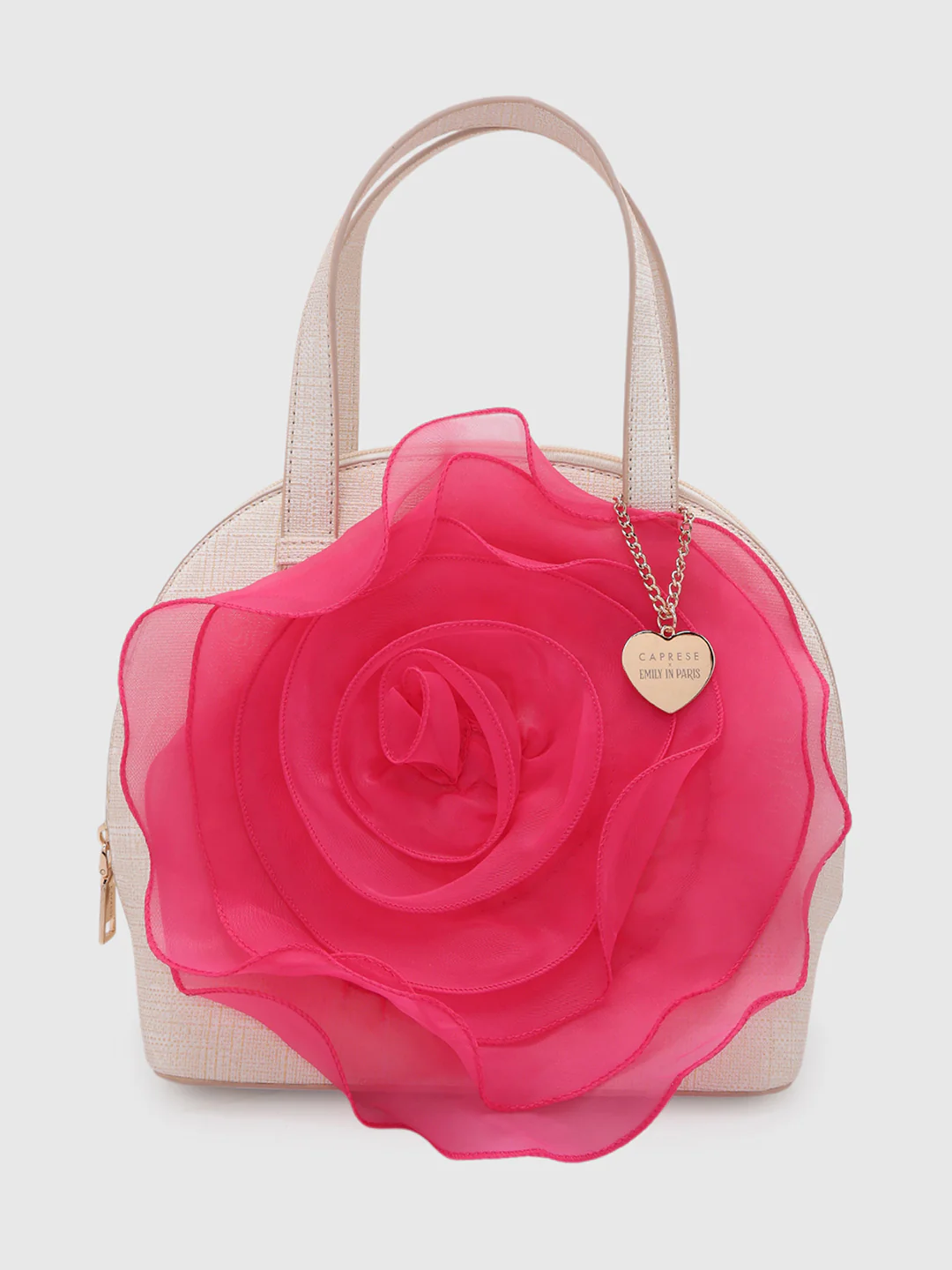 Caprese Ella Medium Fuchsia Satchel Bag - Image 12