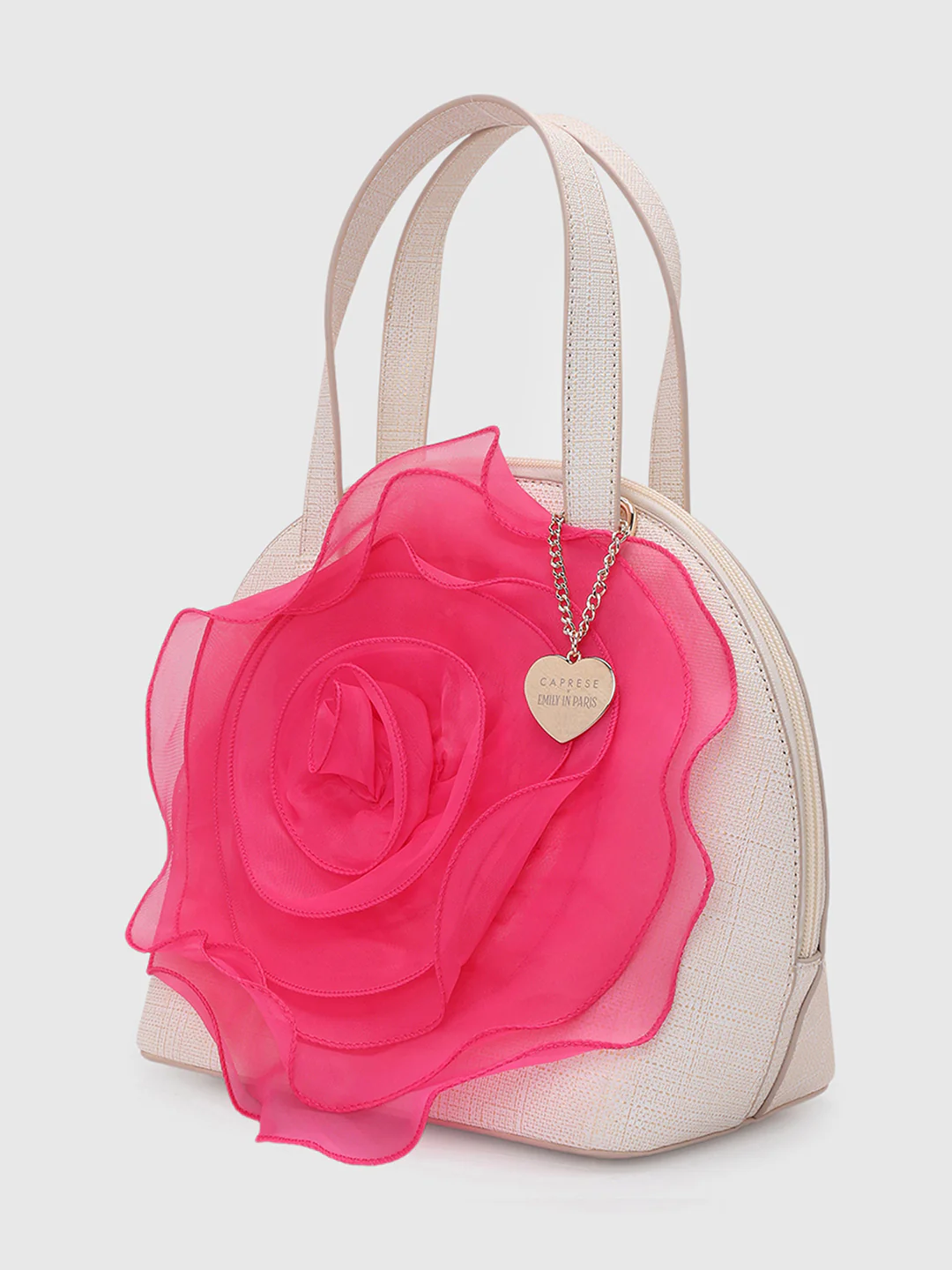 Caprese Ella Medium Fuchsia Satchel Bag - Image 13