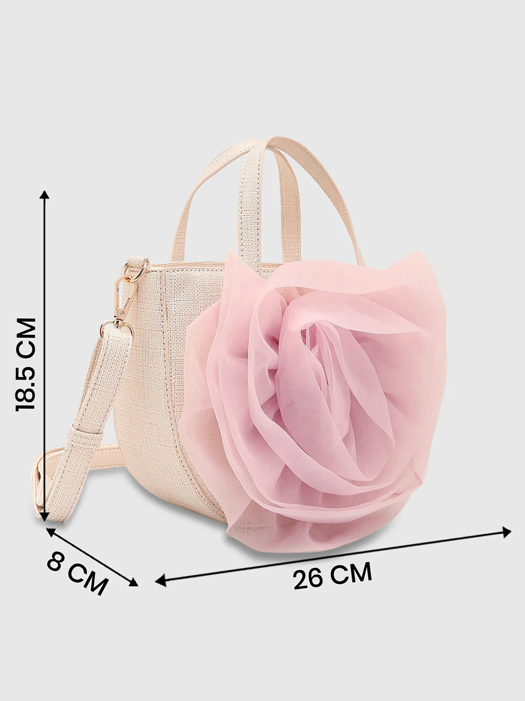 Caprese Ella Small Lilac Satchel Bag - Image 9