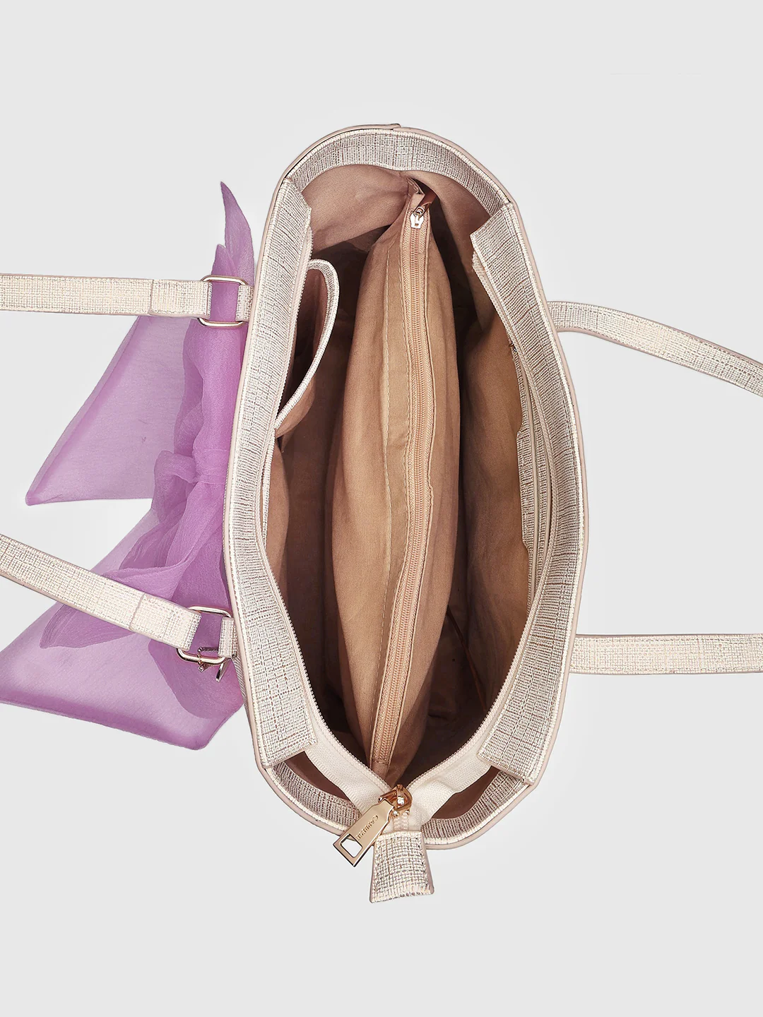 Caprese Ellen Large Lilac Tote Bag - Image 15