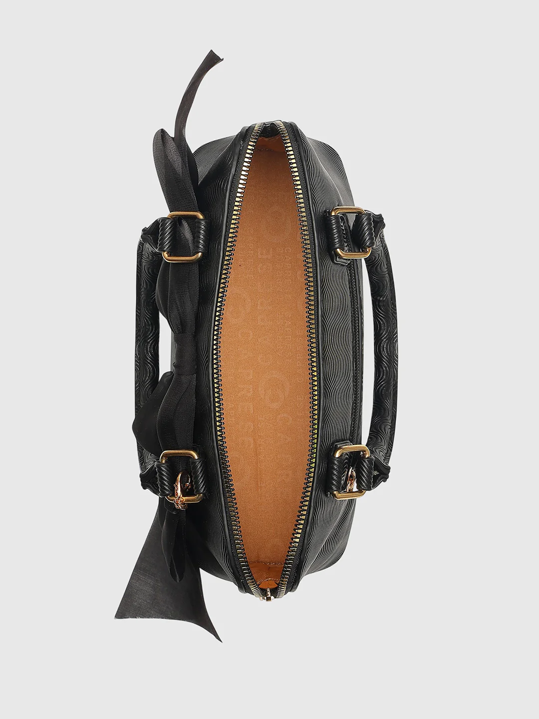 Caprese Ellie Small Black Satchel Bag - Image 10