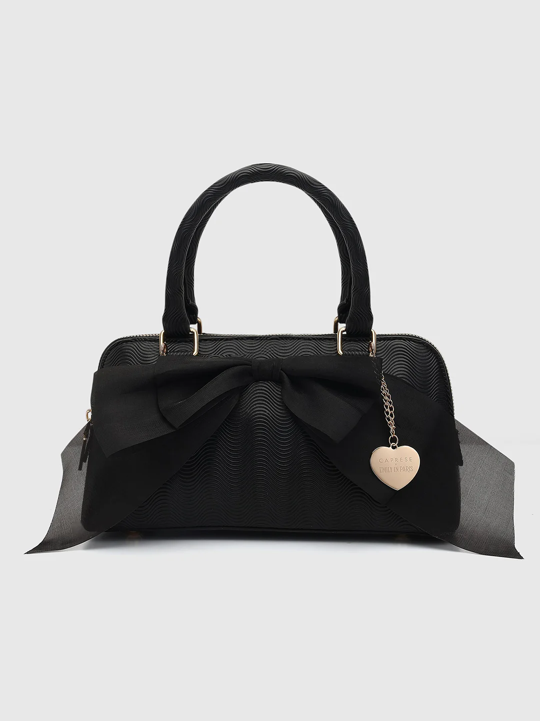 Caprese Ellie Small Black Satchel Bag - Image 5