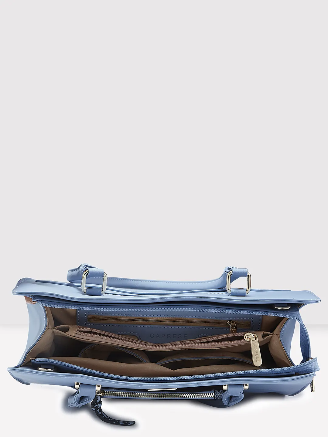 Caprese Ellis Large Blue Satchel Bag - Image 6