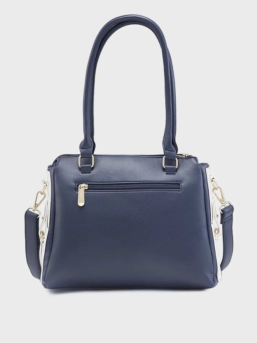 Caprese Ellis Medium Navy Satchel Bag - Image 6