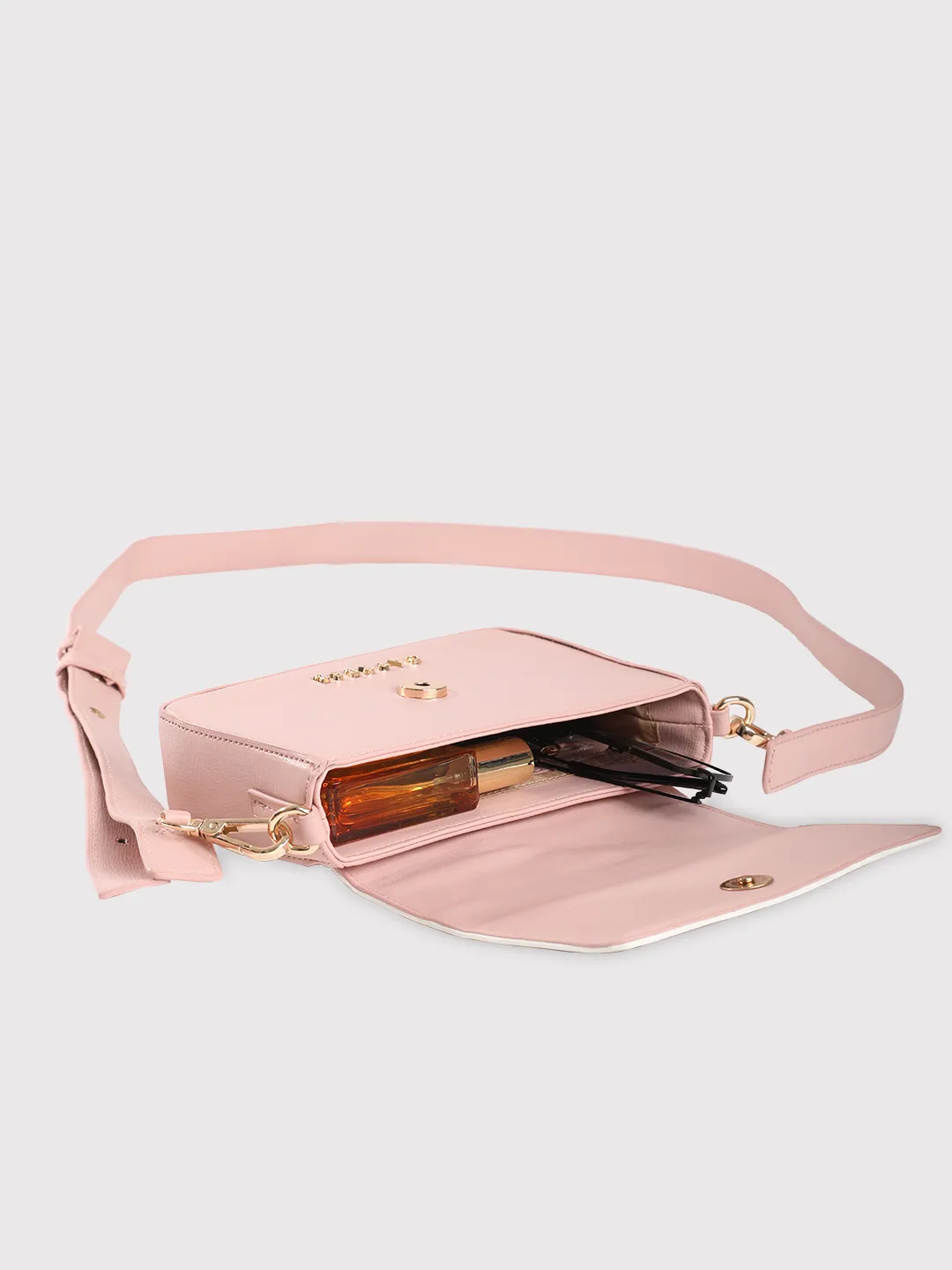 Caprese Ellis Small Black Sling Bag - Image 24