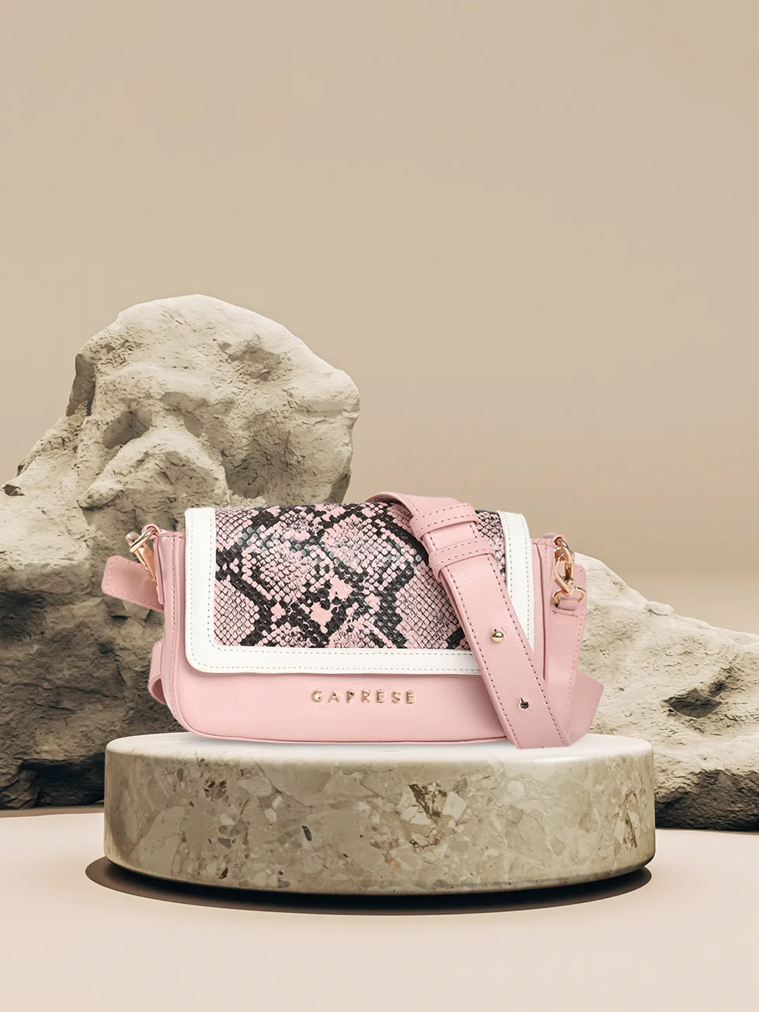 Caprese Ellis Small Black Sling Bag - Image 25