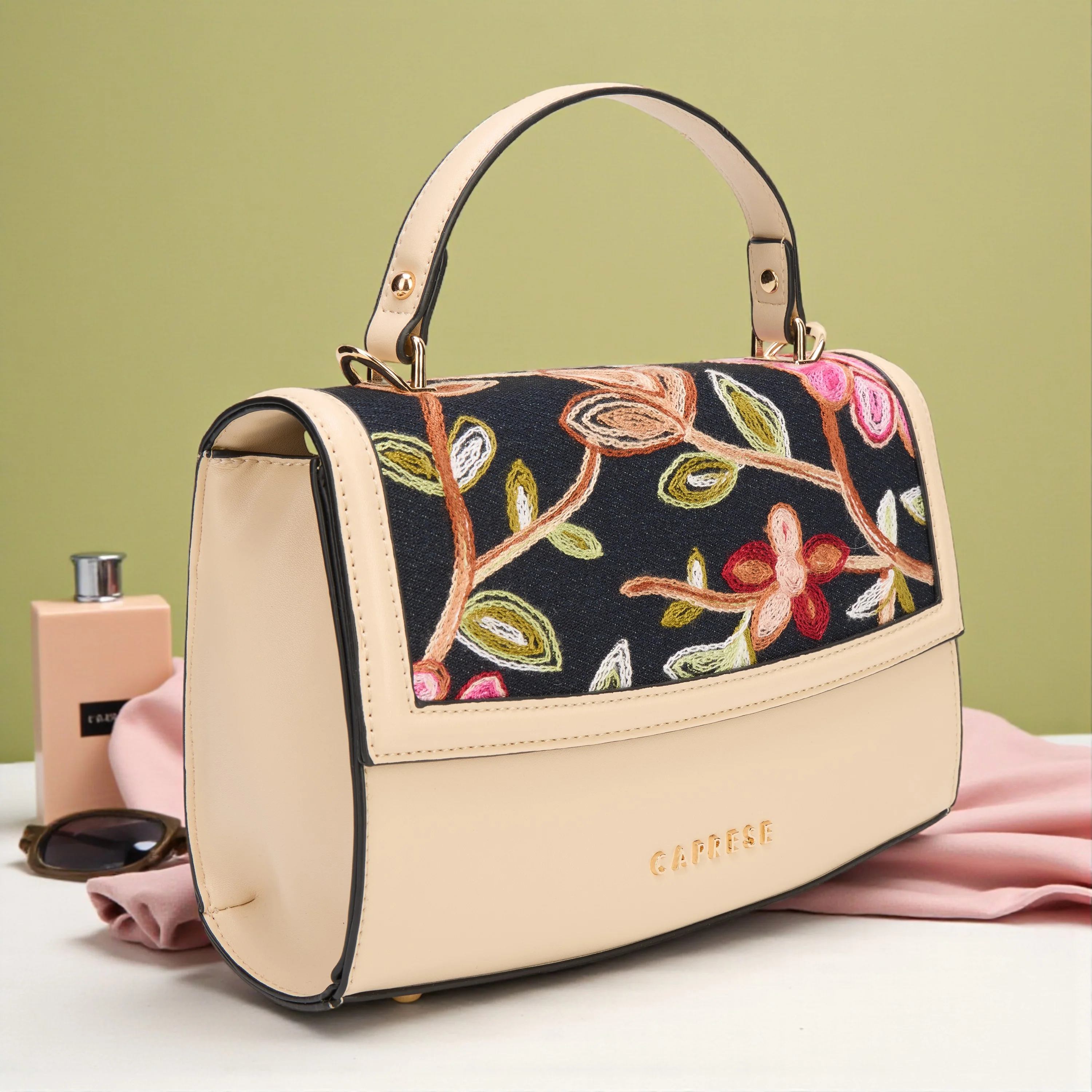 Caprese Elsa Medium Alpine Oat Sling Bag - Image 3