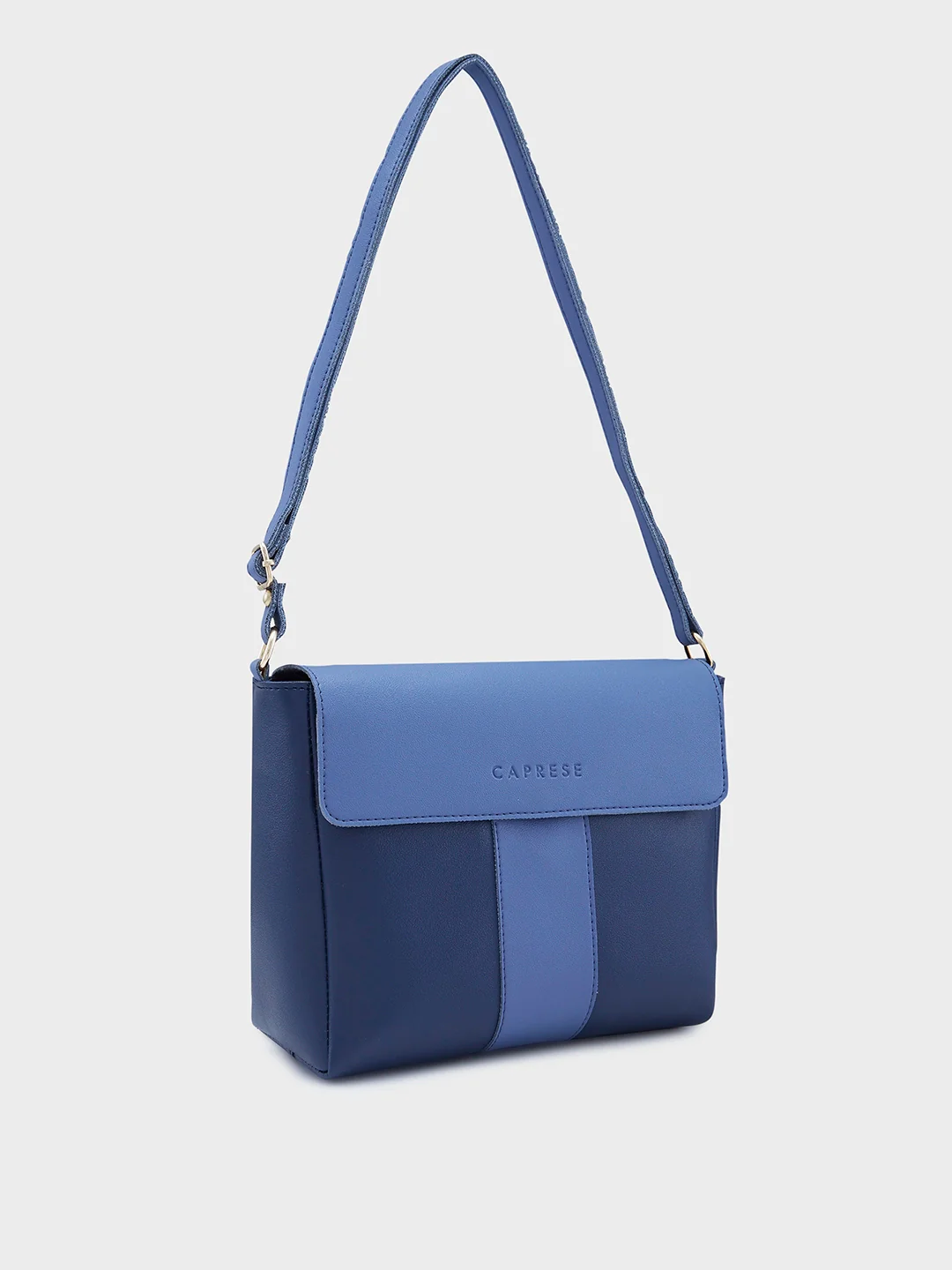 Caprese Elsie Large Blue & Navy Sling Bag - Image 5