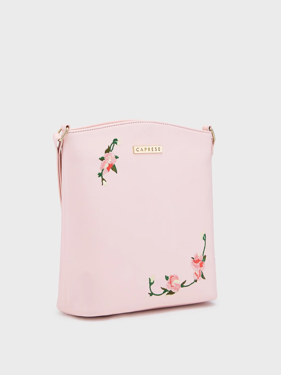Caprese Elsy Large Powder Pink Sling Bag - Image 5