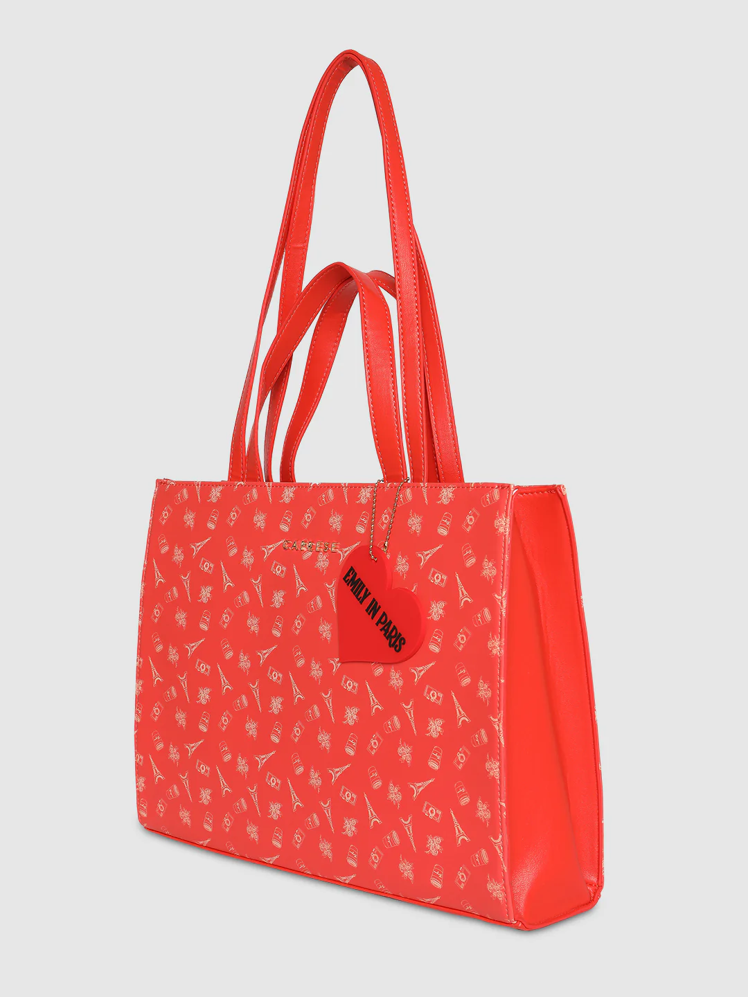 Caprese Emily In Paris Printed Red Tote Bag - Image 6