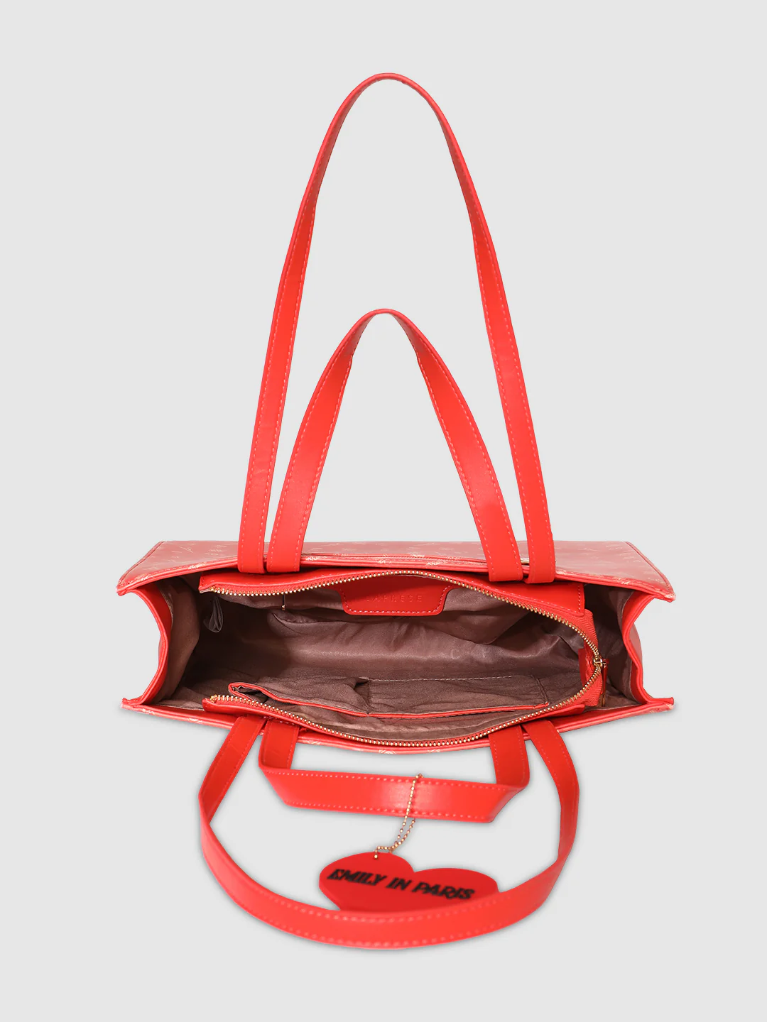 Caprese Emily In Paris Printed Red Tote Bag - Image 8