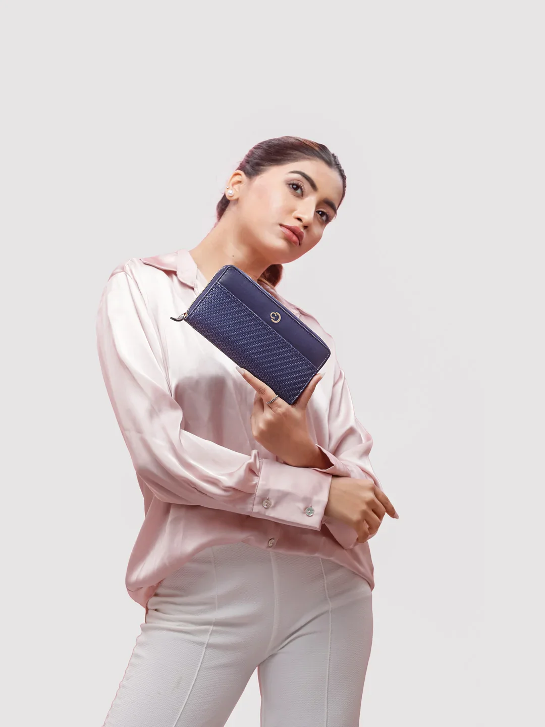 Caprese Emma Large Navy Zip Around Wallet - Image 5