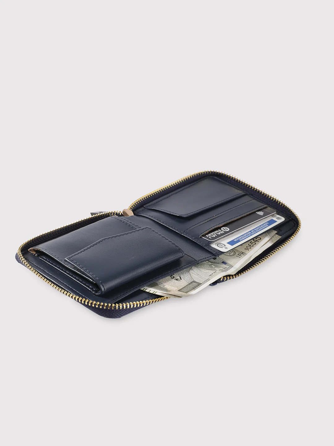 Caprese Emma Small Navy Zip Around Wallet - Image 10